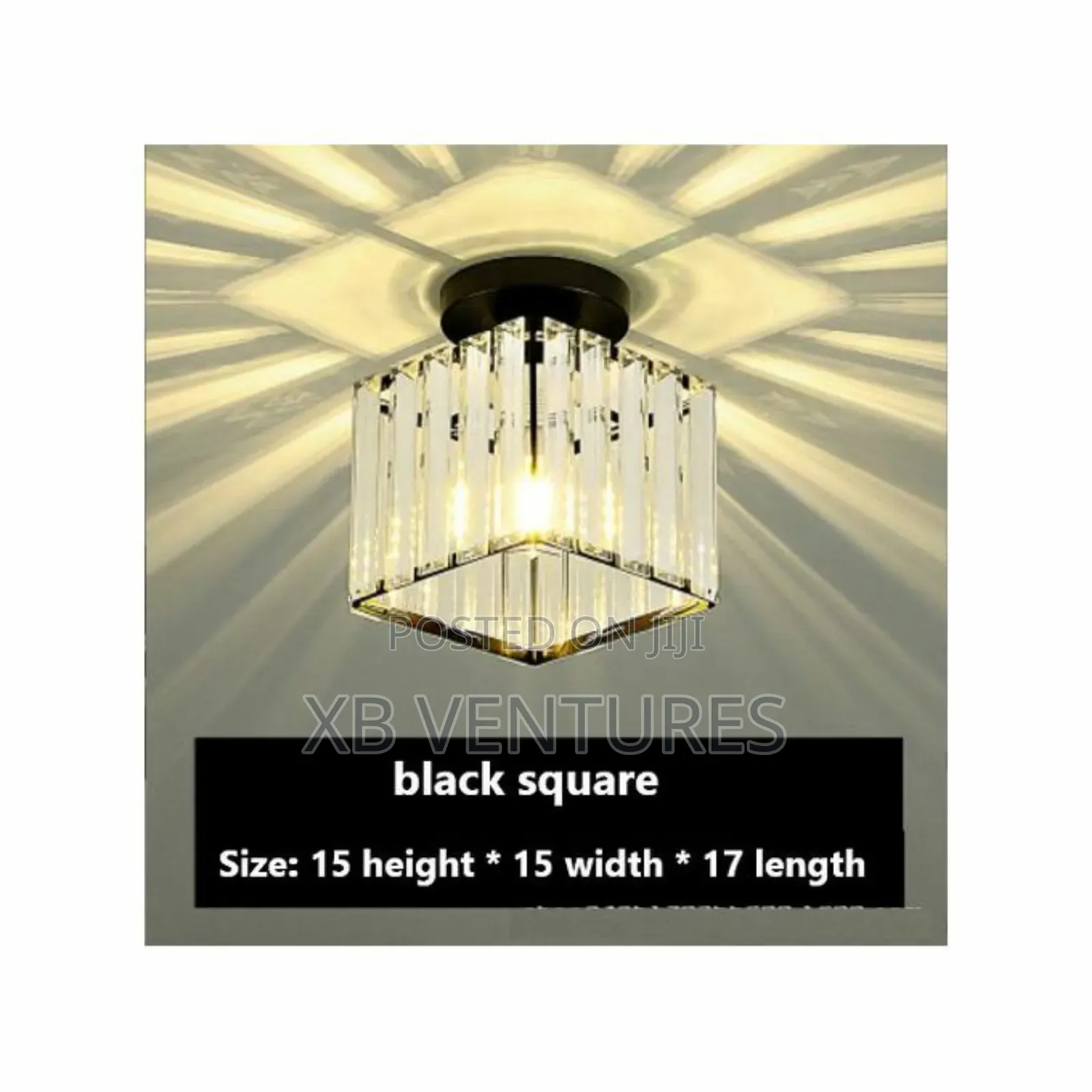 Crystal Glass Led Ceiling Light in Modern Nordic Design