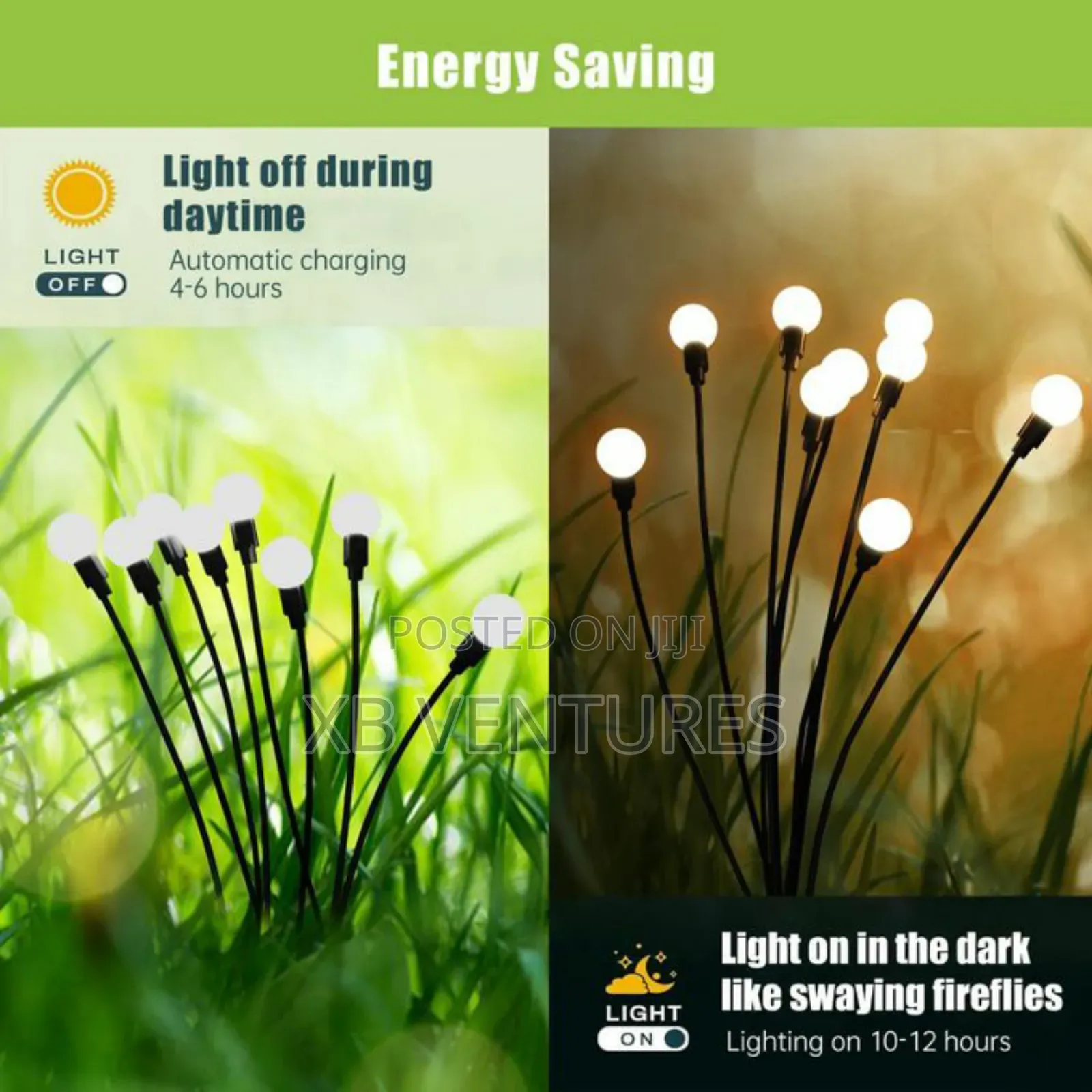 1 Pack 8 Solar Garden Decorations Lights, Firefly Lights