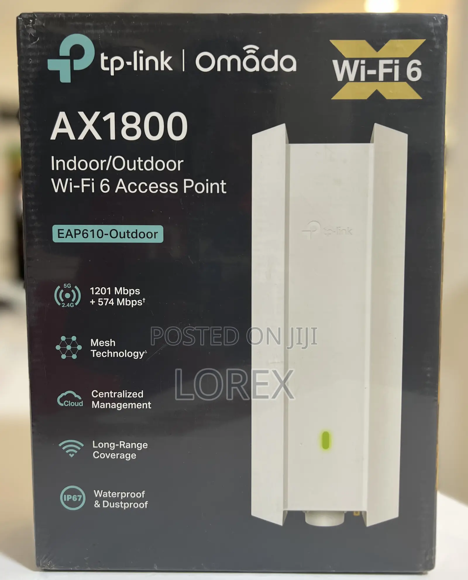 Tp-Link Eap610 Outdoor Access Point Omada Lr Wifi 6 Ax1800 Dual Band