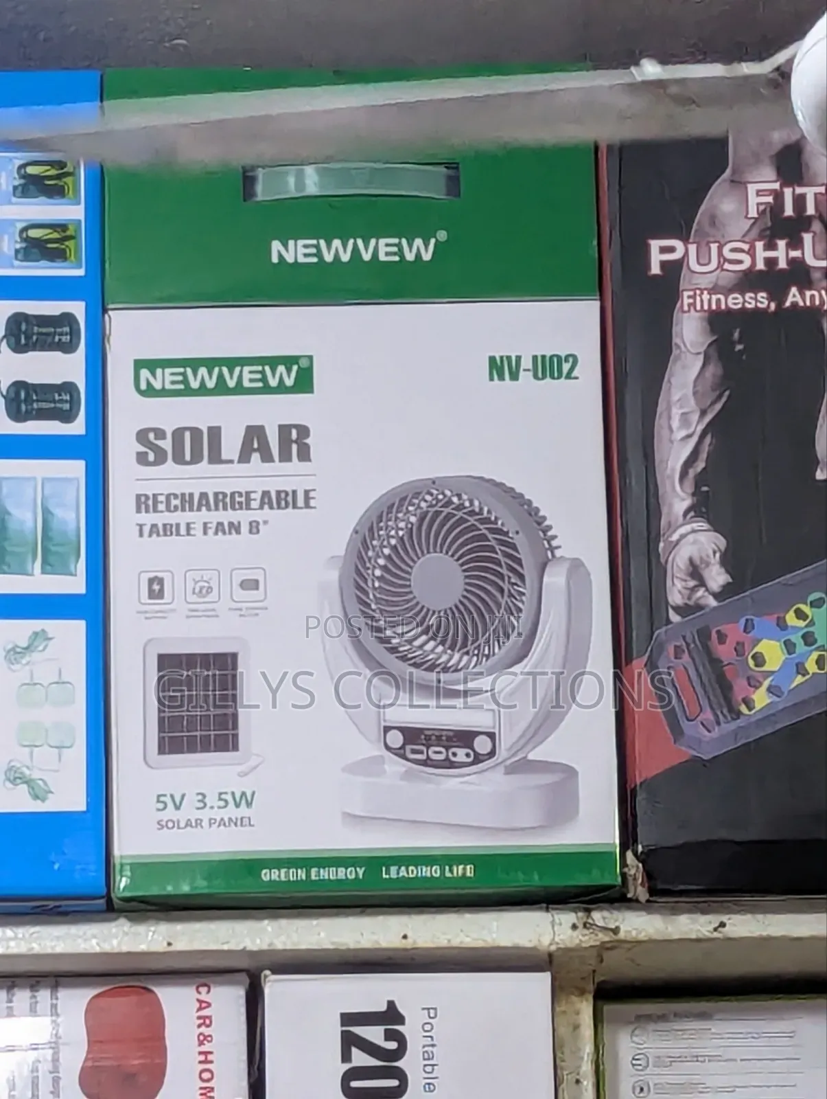 Solar Rechargeable Table Fan