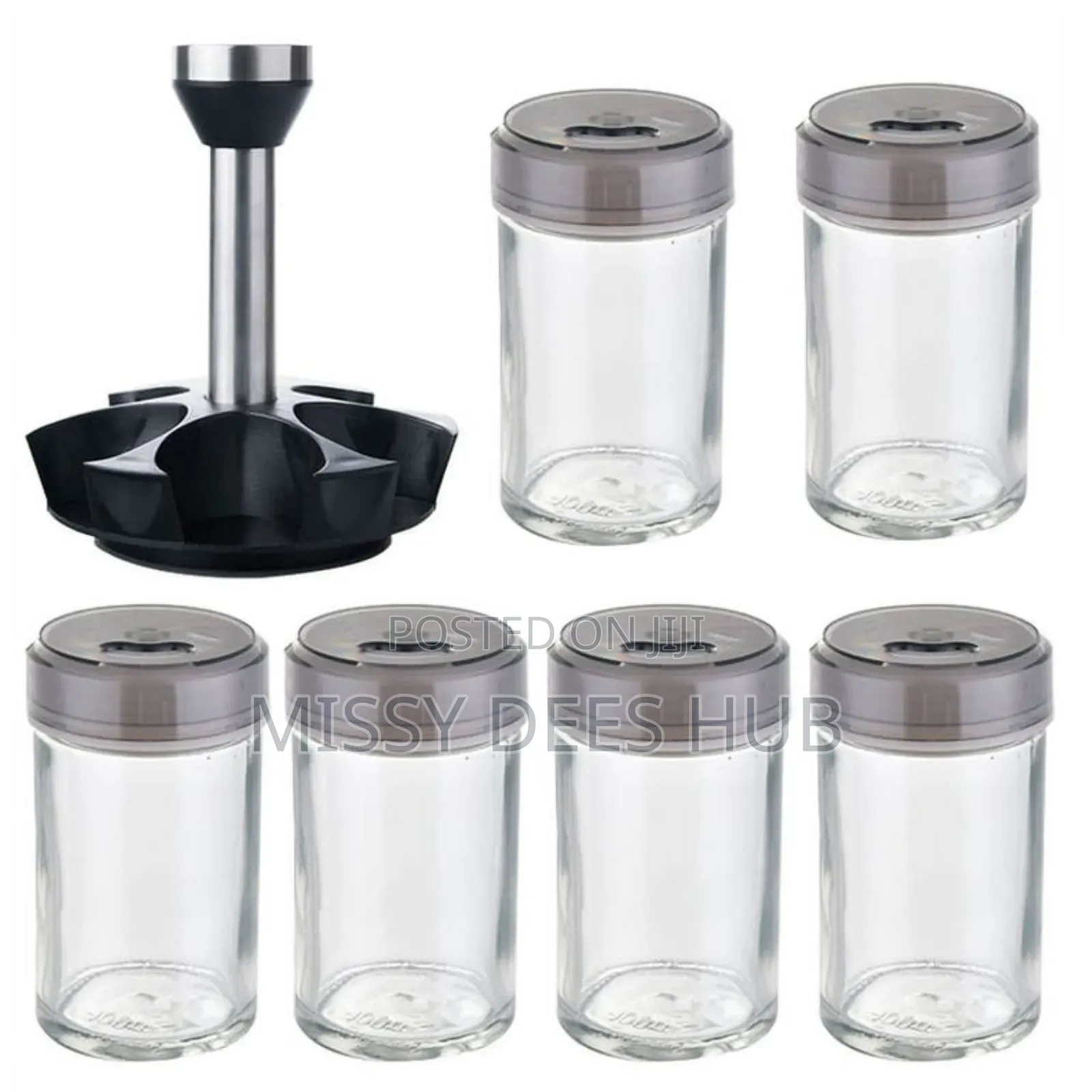 6 Jars Rotating Spice Rack