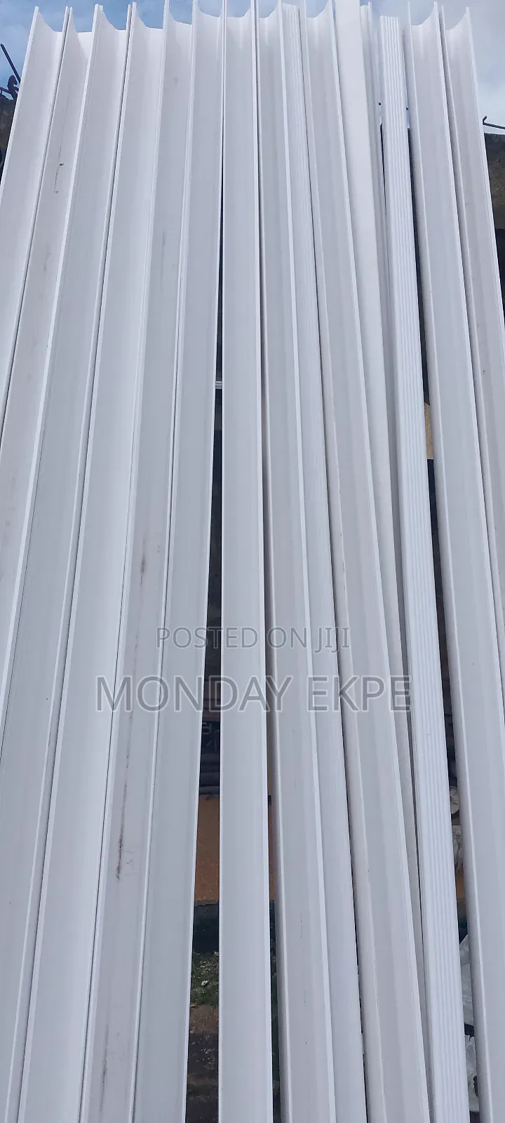 White PVC Rain Gutter and Accessories