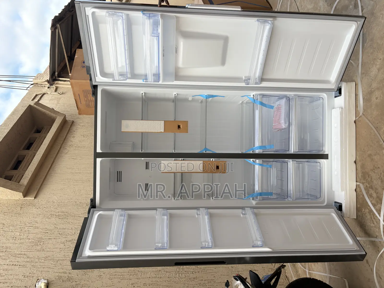 Fast Chilling Pearl Pf-703sbsixwd-1a Side by Side Refrigerator 