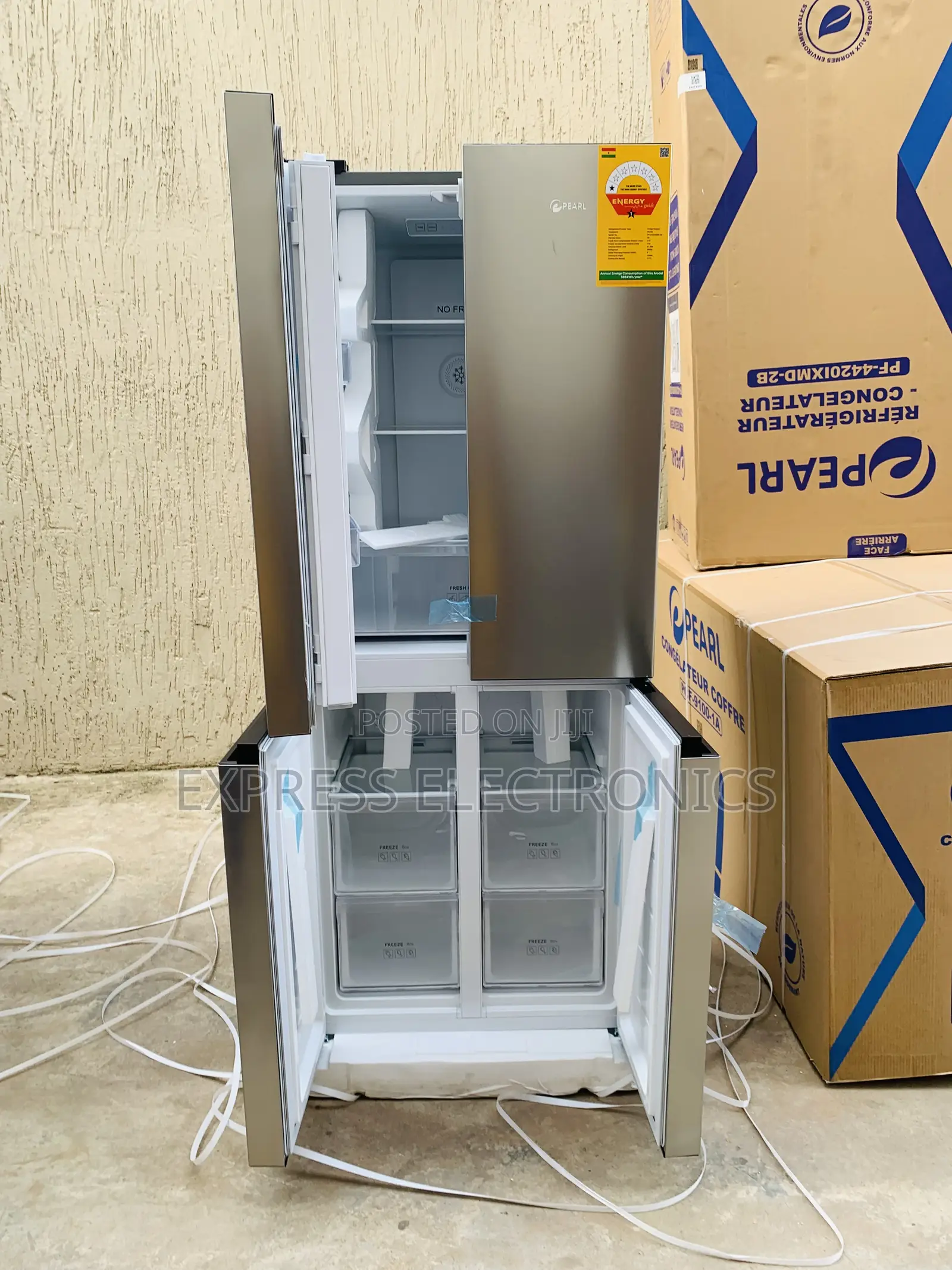Newly Sealed in Box Pearl 4 Door Pf-4420ixmd-2b (352)Fridge
