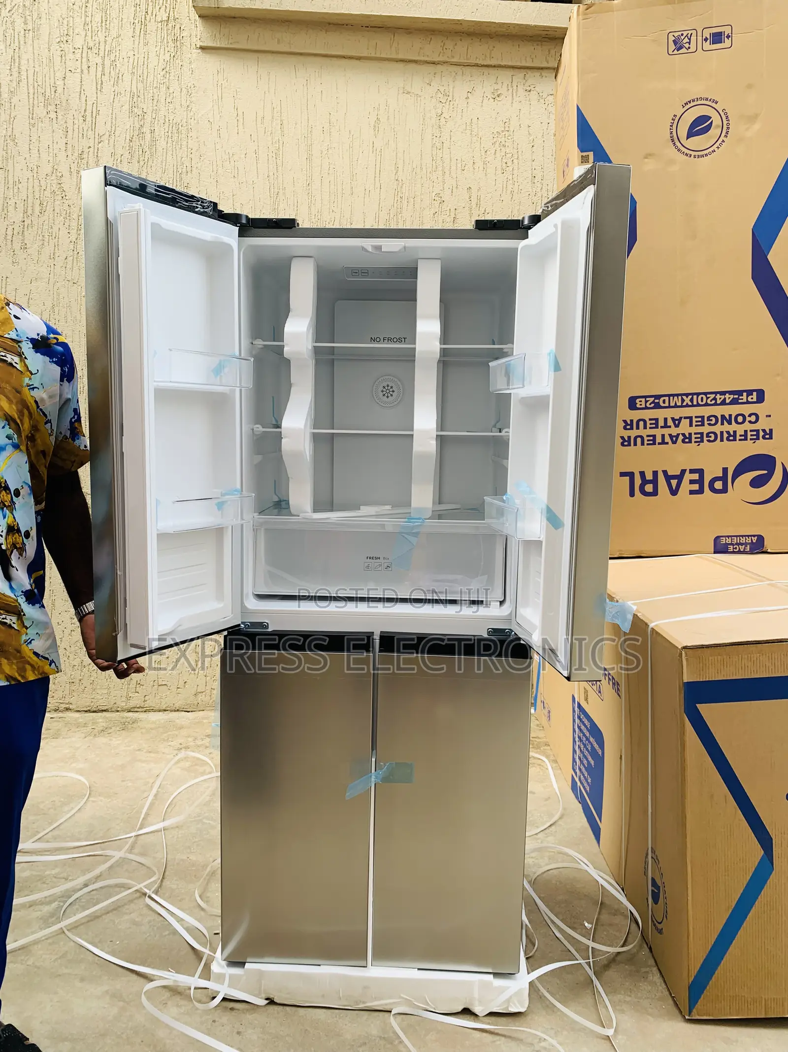 Amazing New Grey Fridge Pearl 4 Door Pf-4420ixmd-2b (352)