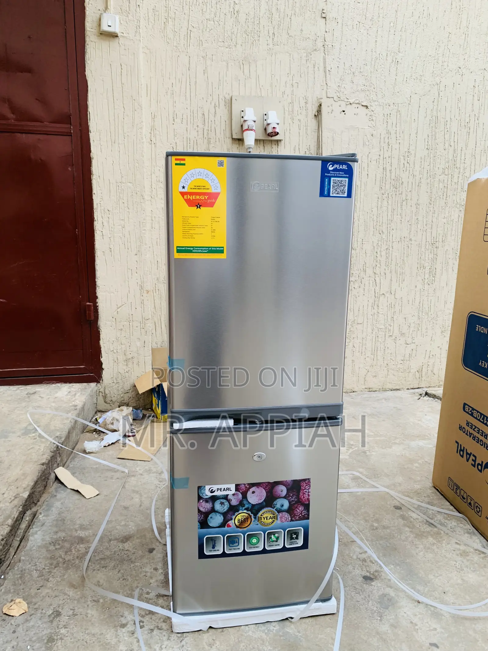 Extremely Chilling Pearl Pf-2170b-2b— 125ltrs 2 Door Refrigerator.