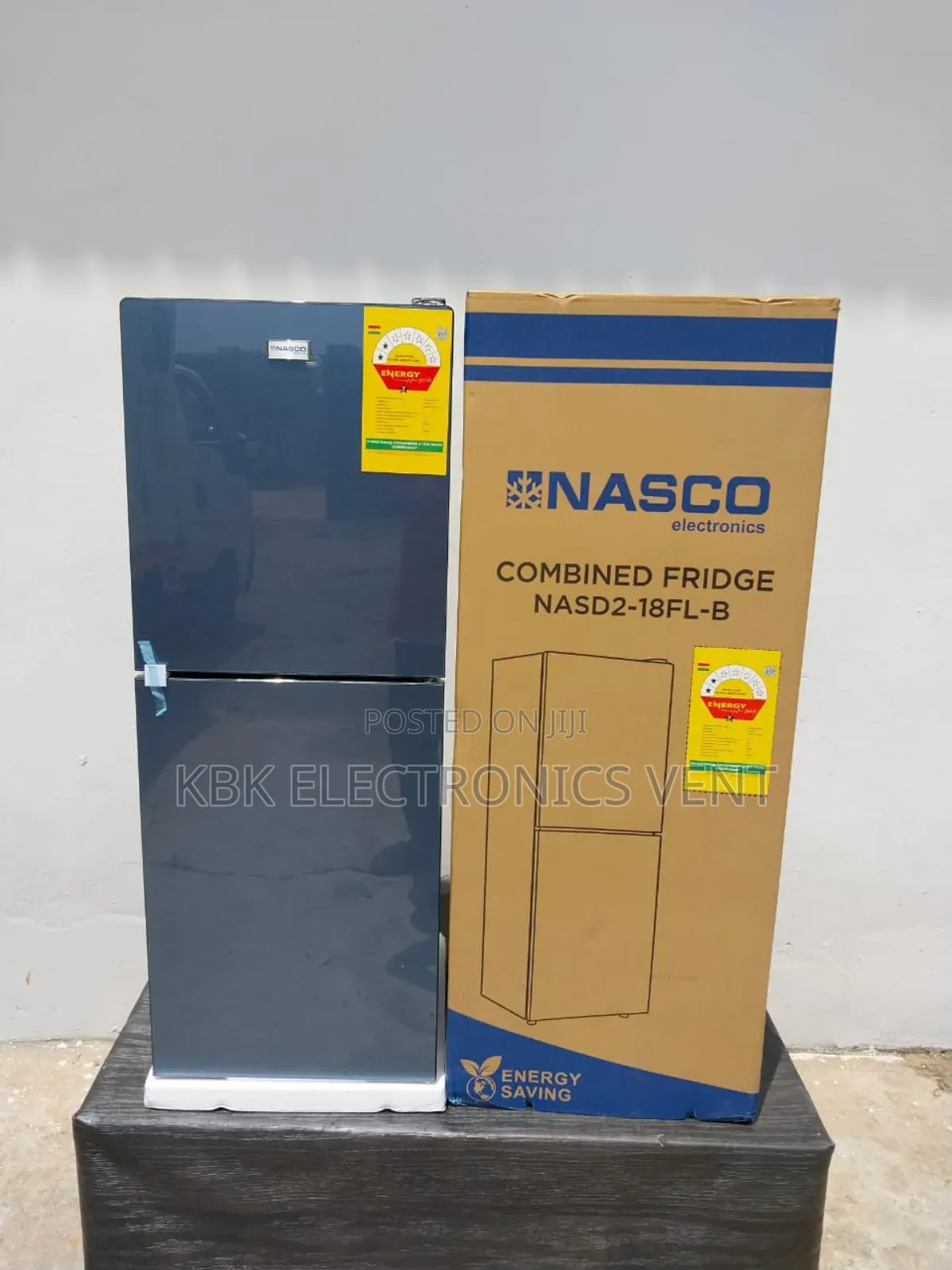 Nasco 136ltr Double Door Refrigerator