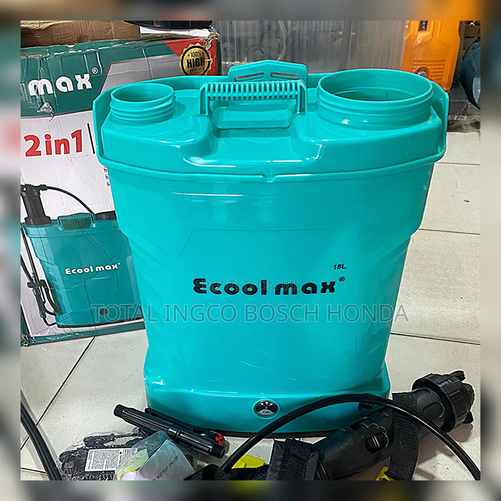 Spray Machine Battery + Hand Operated Knapsack With Accessories