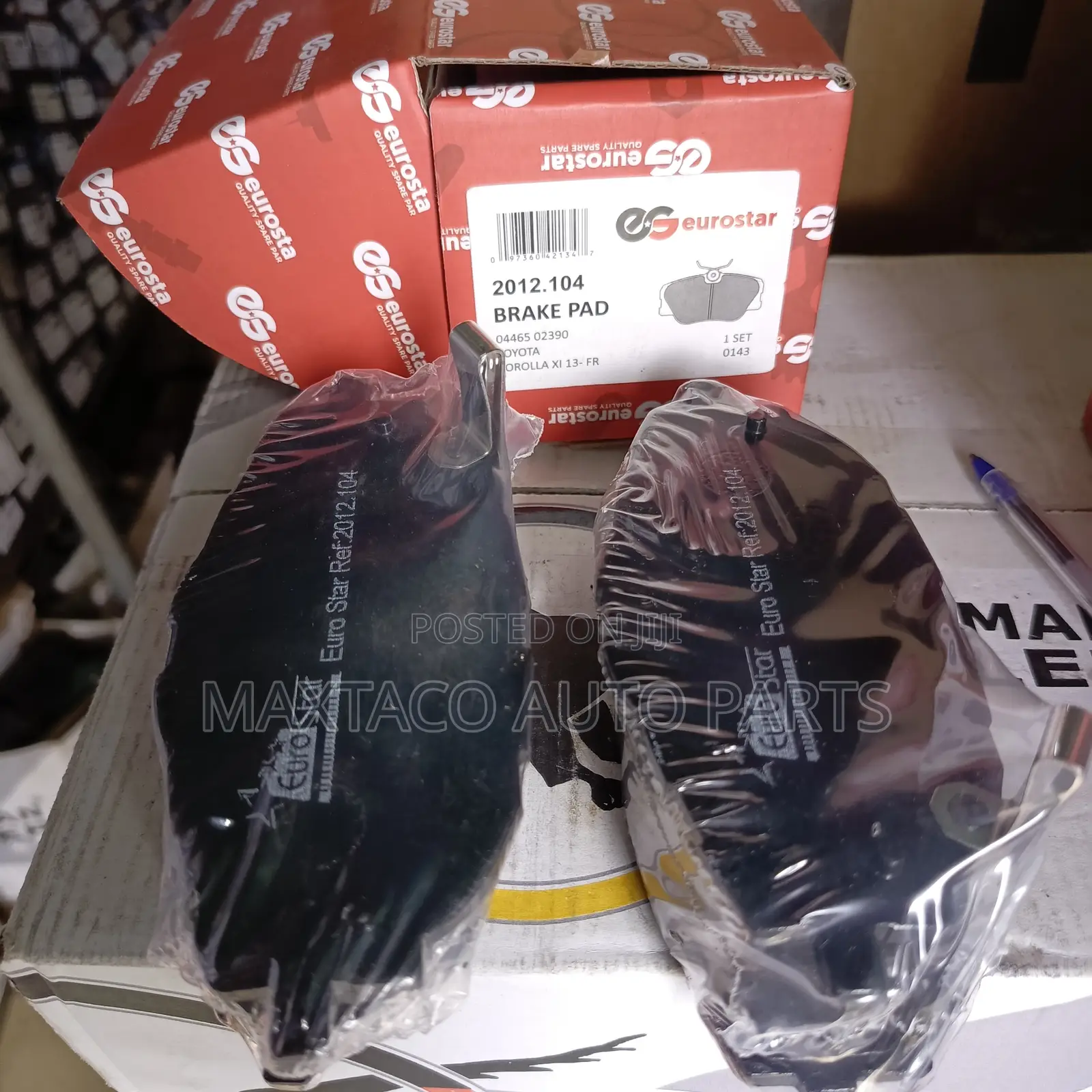 Eurostar 04465-02390 Brake Pad for Toyota Corolla Xi 13