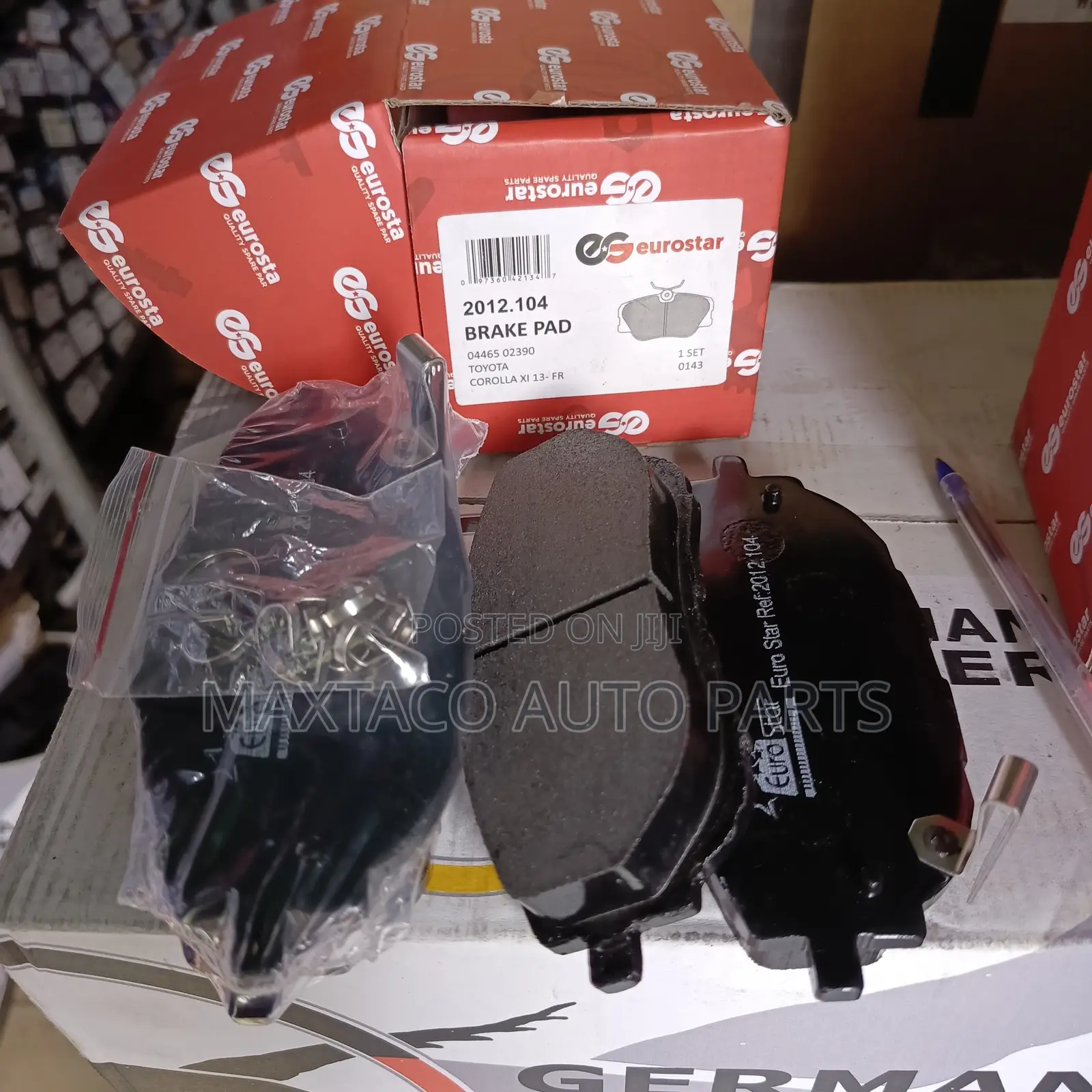 Eurostar 04465-02390 Brake Pad for Toyota Corolla Xi 13