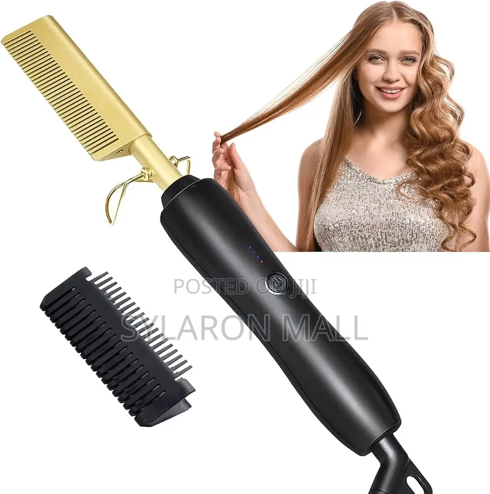 Gold-ion Electric Hot Comb Straightener
