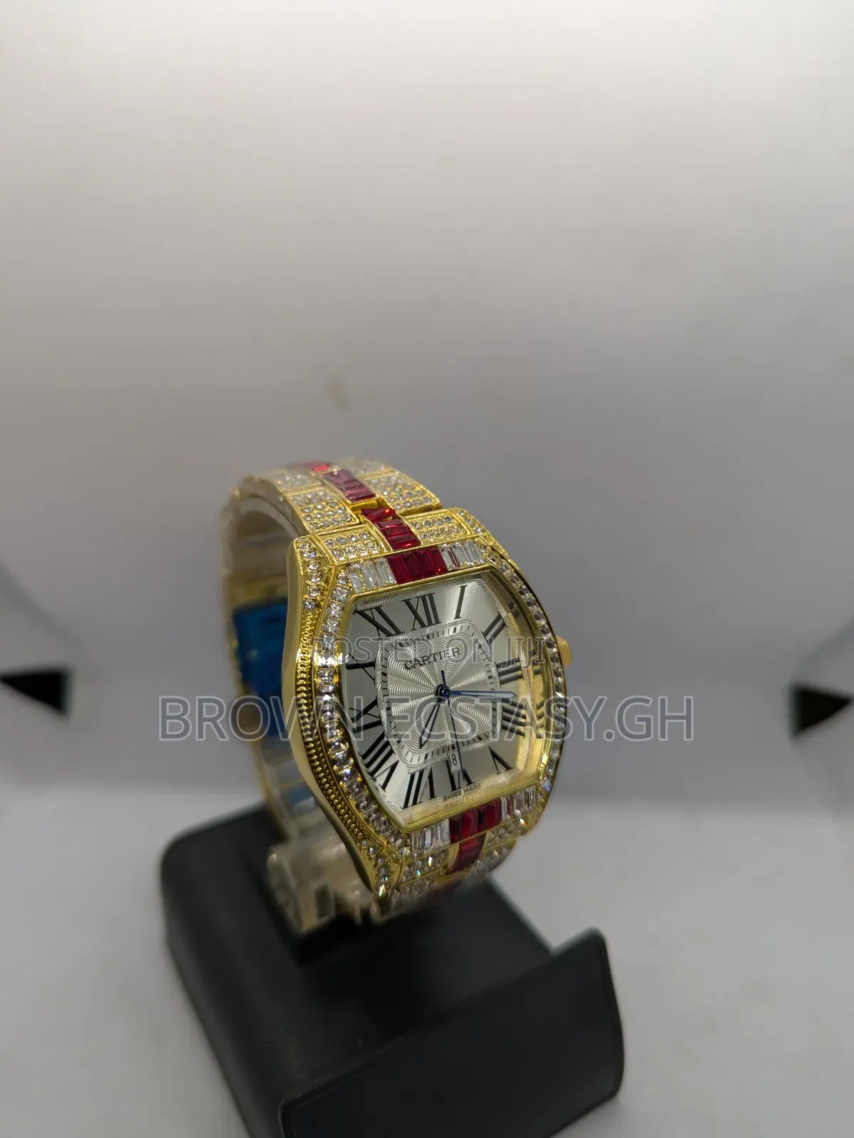 Iced Out Cartier Roadster Watch