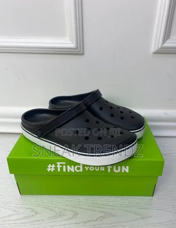 Original Crocs Black Grey Midnight Blue N White