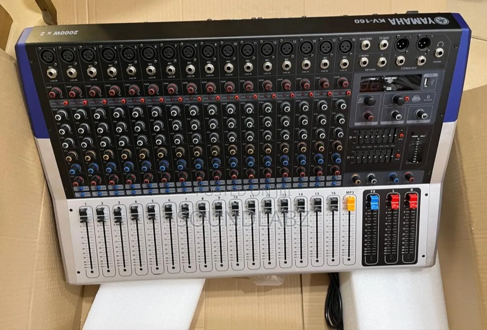 Yamaha Kv160 16channel Powered Mixer With Bluetooth-2000watt