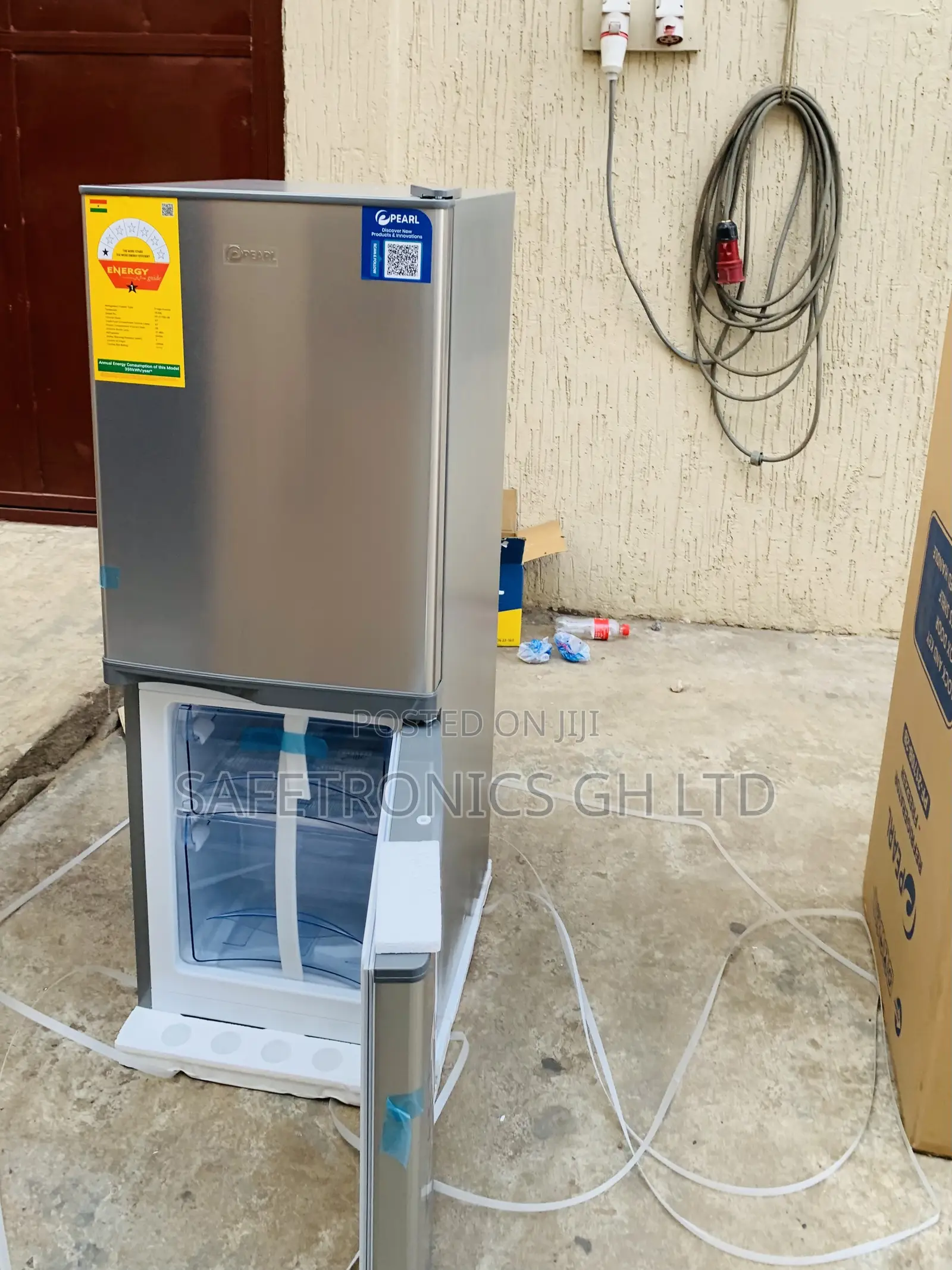 Sealed Grey Pf-2107b-2b Bottom Freezer 125ltrs Pearl Fridge