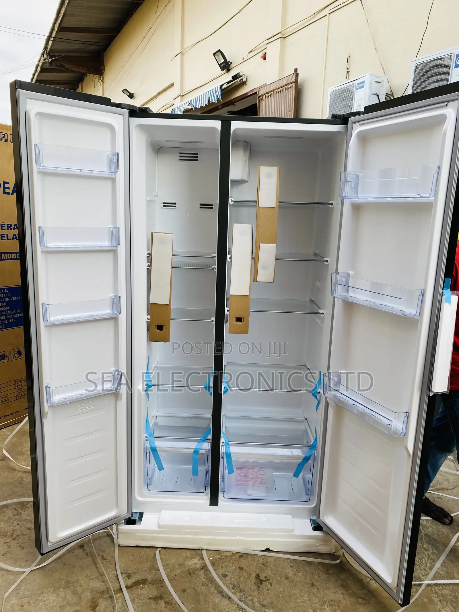 Quality Pearl Mirror Black 436 Liters Fridge Side By Side