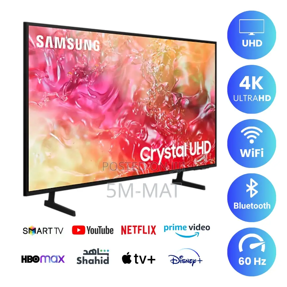 Samsung 65-Inch Class Du7200 Series Crystal Uhd Smart Tizen Tv
