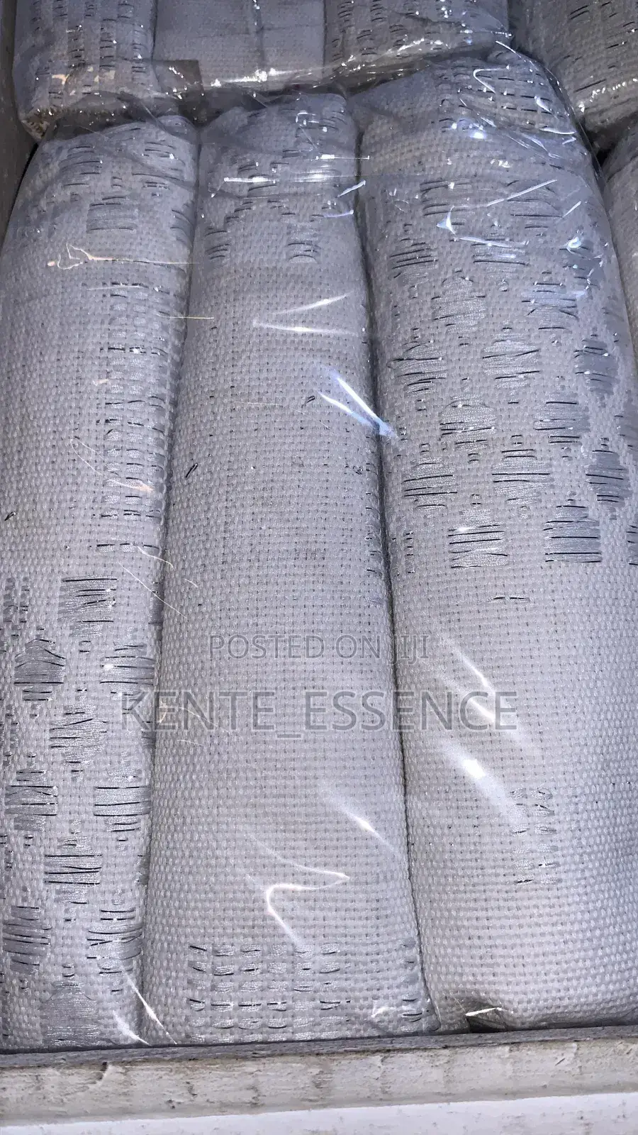 White Handwoven Kente