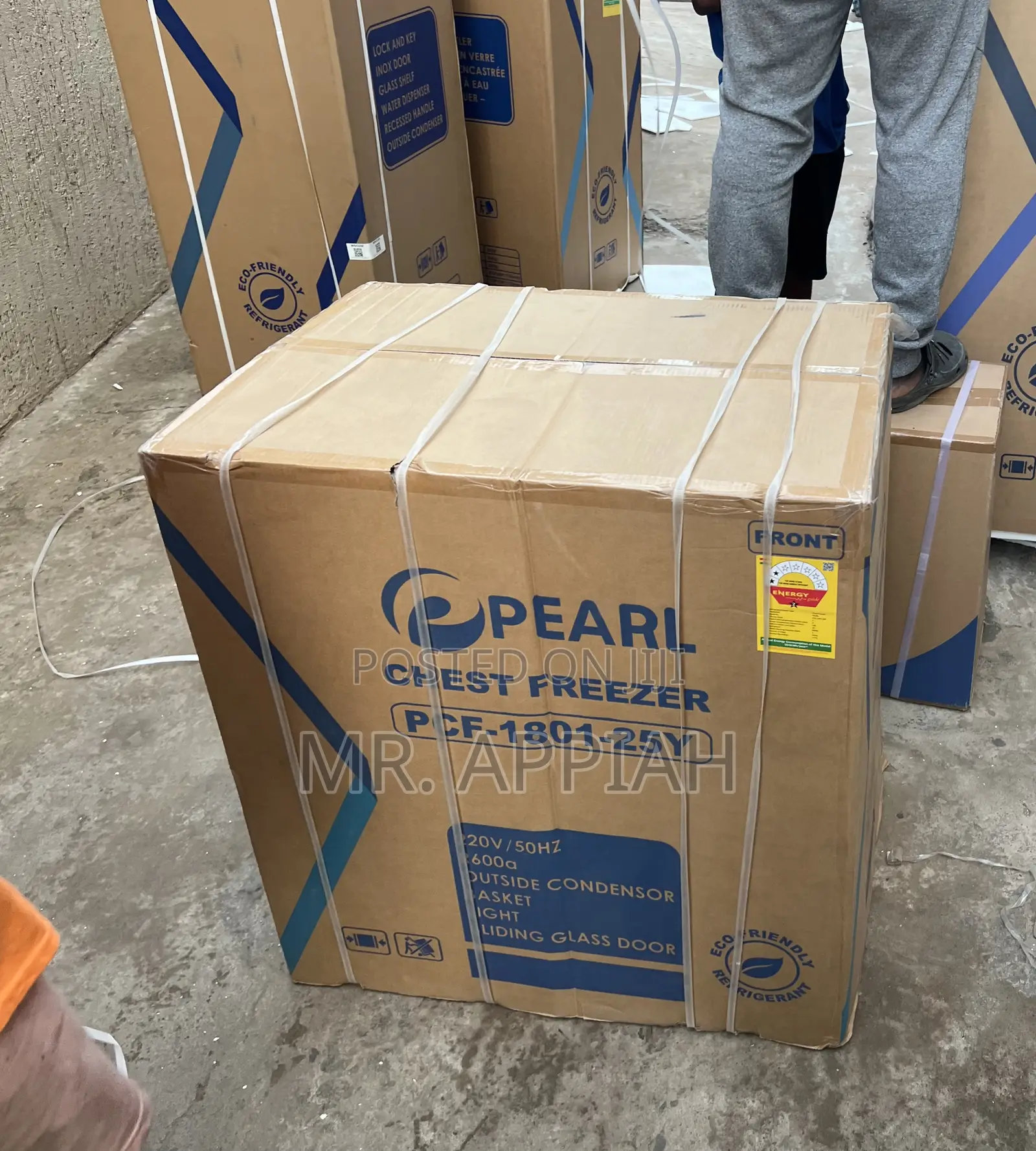 Energy Efficient Pearl PCF-1801-25y 150liters Single Door Freezer.