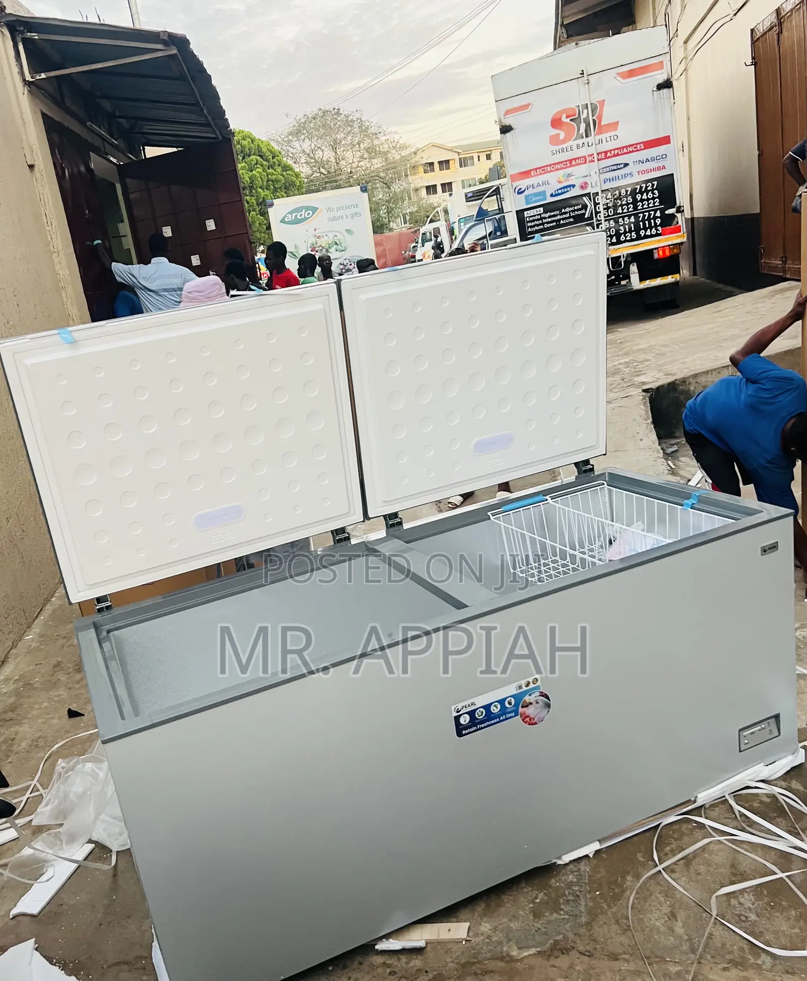 Extremely Chilling Pearl Pcf—9100-1a 2 Door Chest Freezer 