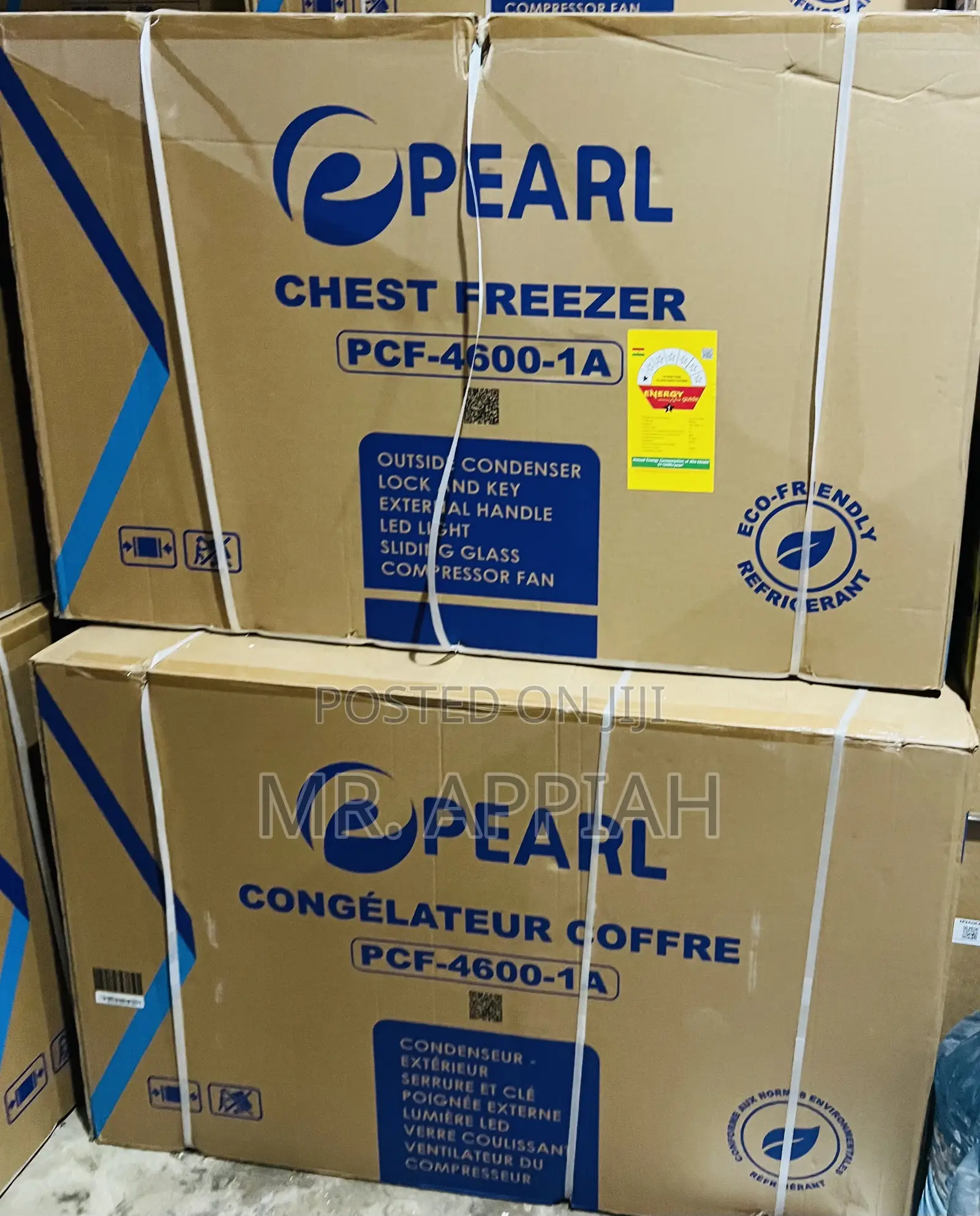 Purchase Quality Pearl PCF-4600-1a 380ltrs Freezer With Glass Slide.