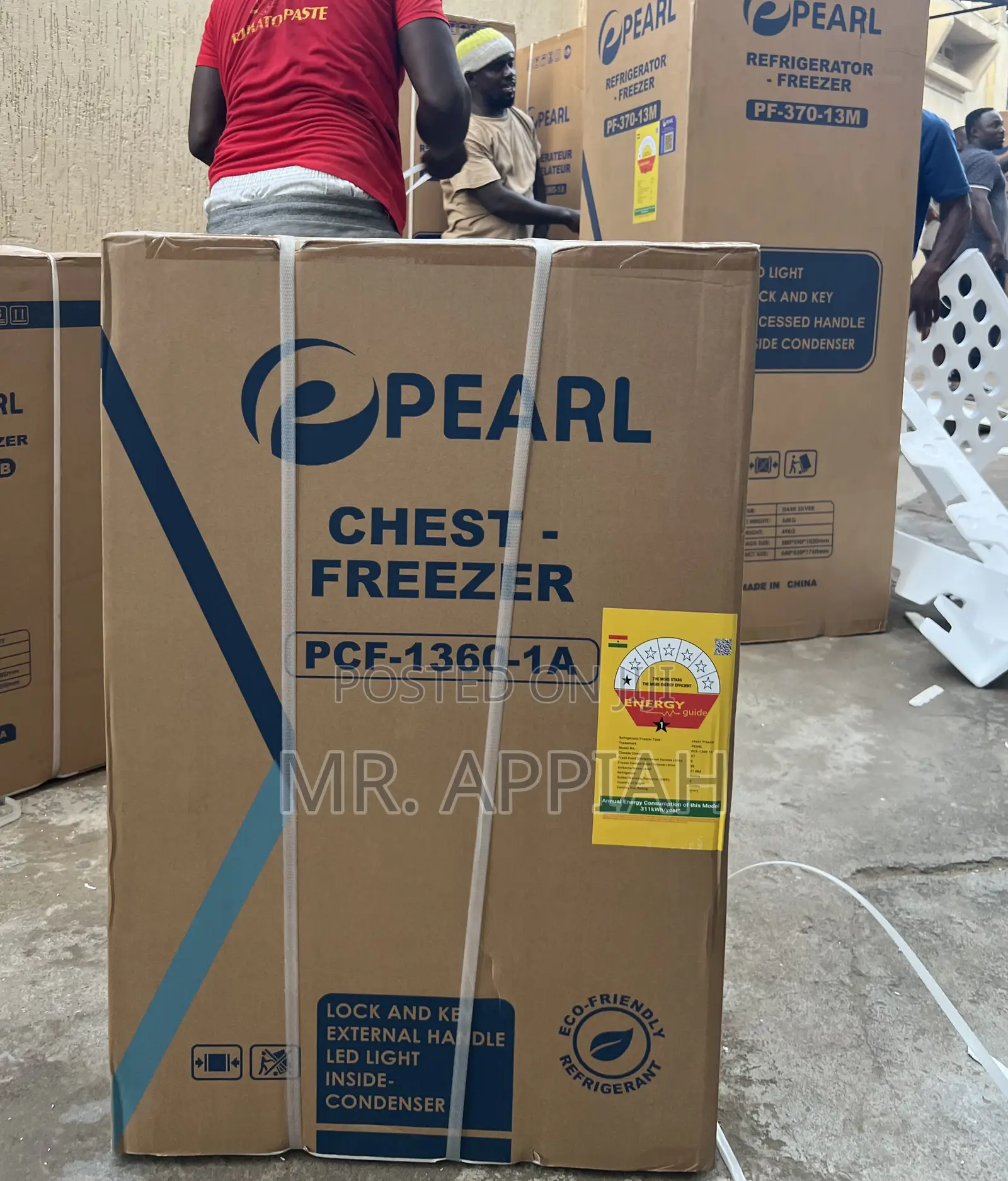Long Lasting Pearl PCF-1360-1a Single Door Electric Freezer 