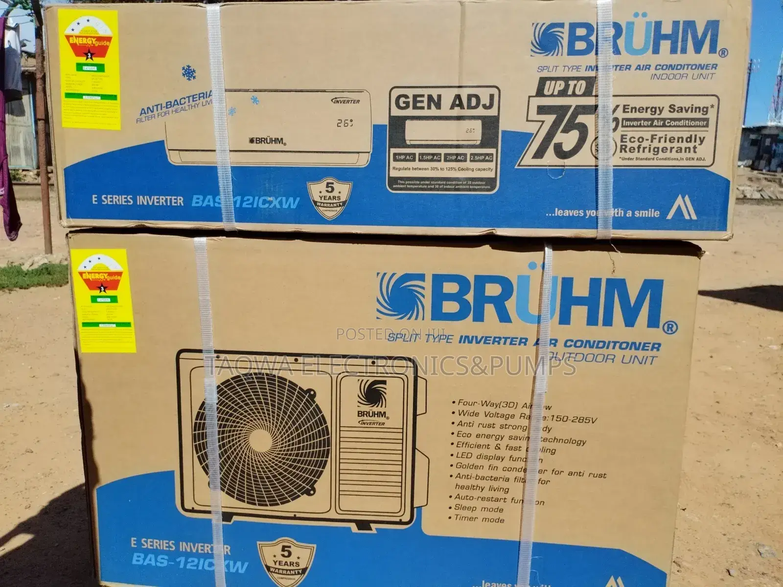 Bruhm Latex Inverter 1.5hp Air Conditioner