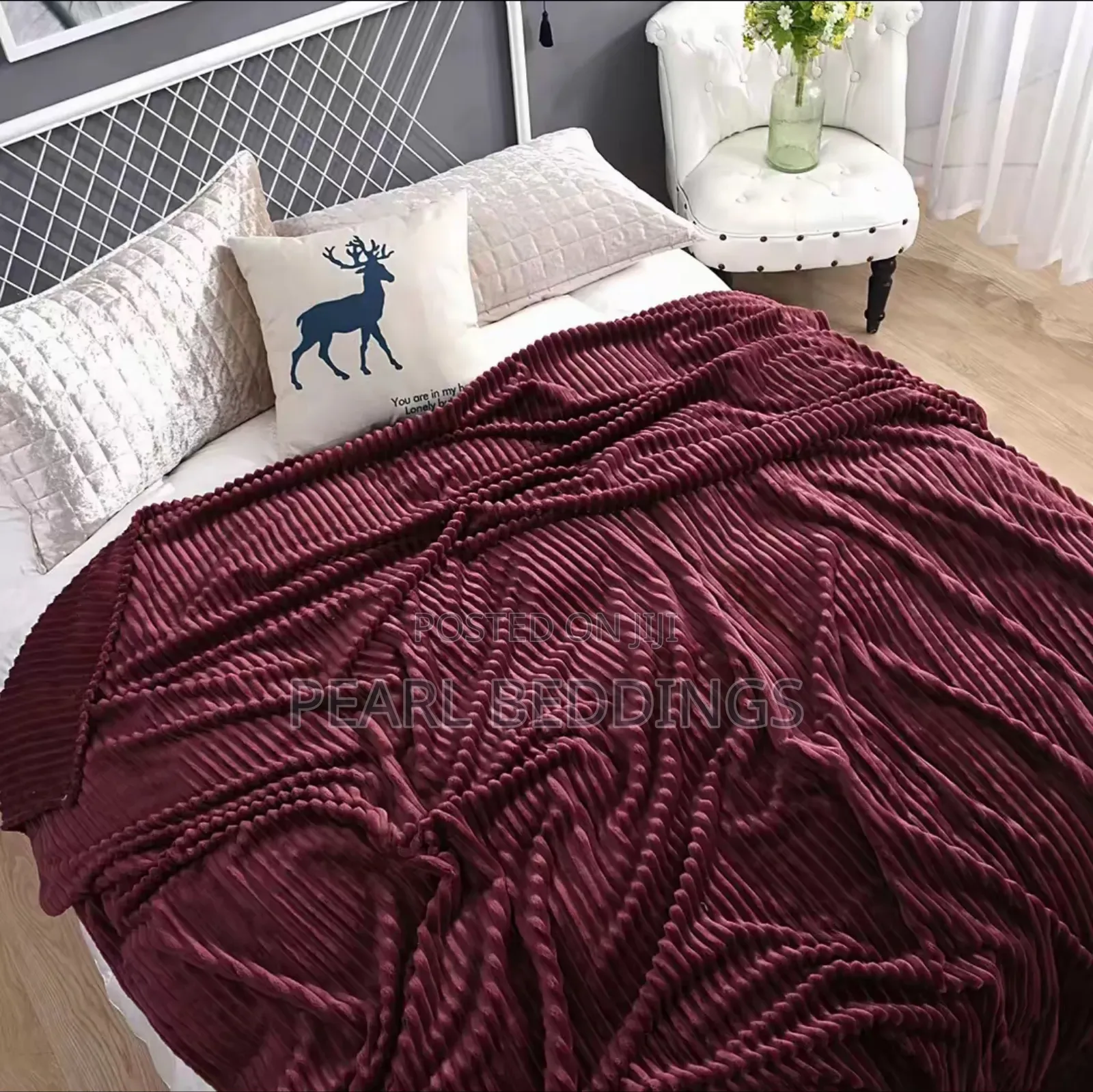 Luxurious Extra Soft Cushioning Stripped Throw Blanket Available
