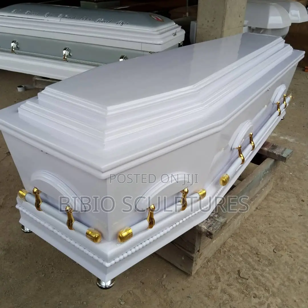 Elegant White Casket