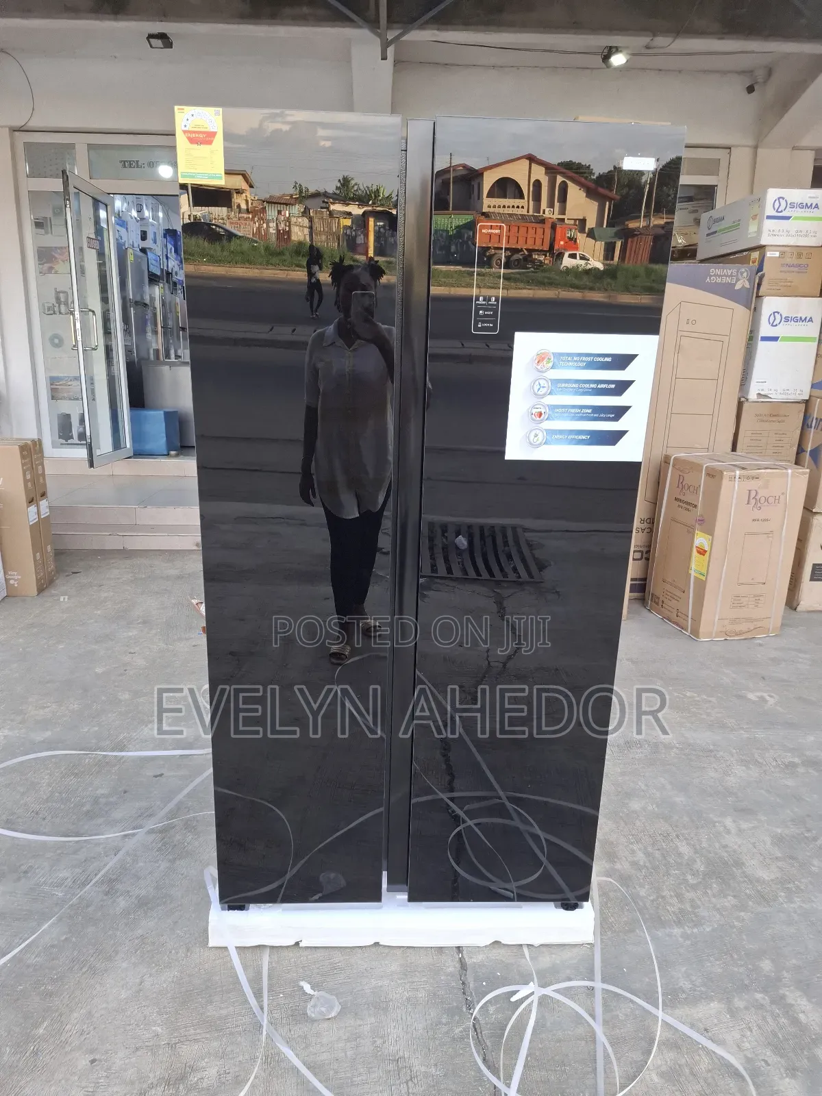 Nasco Side by Side Fridge With 3 Stars Brand New Available