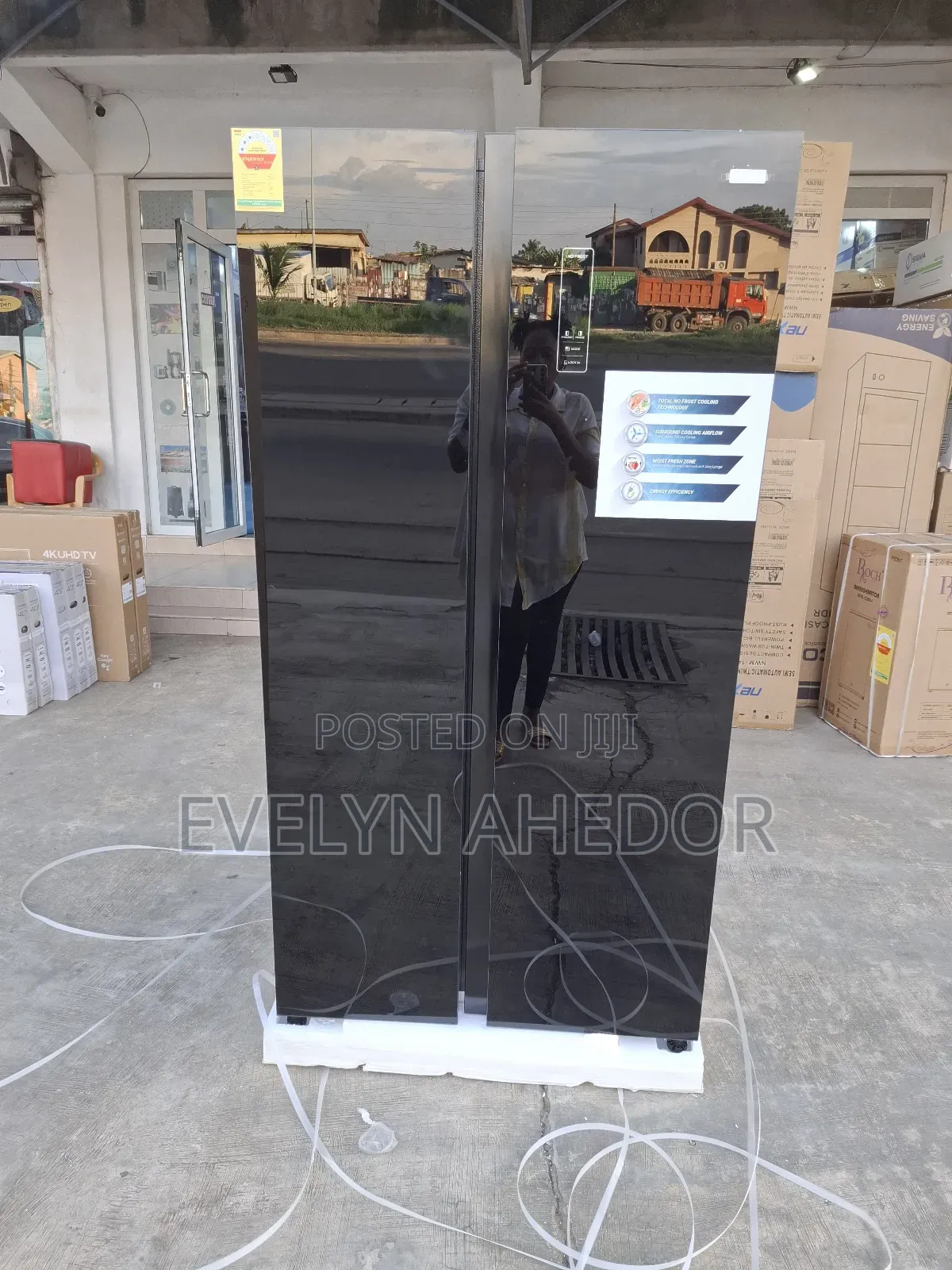 Nasco Side by Side Fridge With 3 Stars Brand New Available