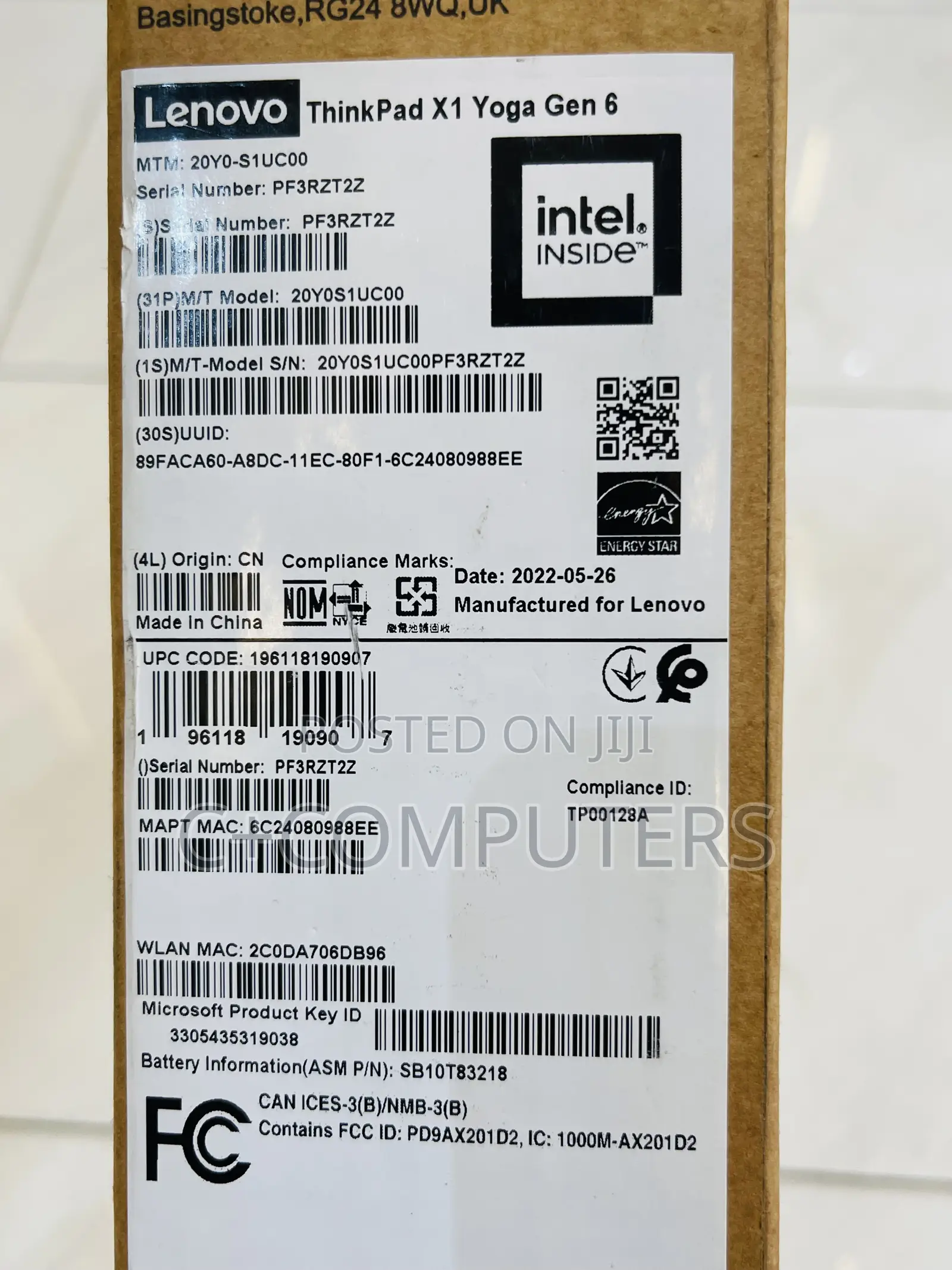 New Laptop Lenovo Thinkpad X1 Yoga 8GB Intel Core I5 SSD 512GB