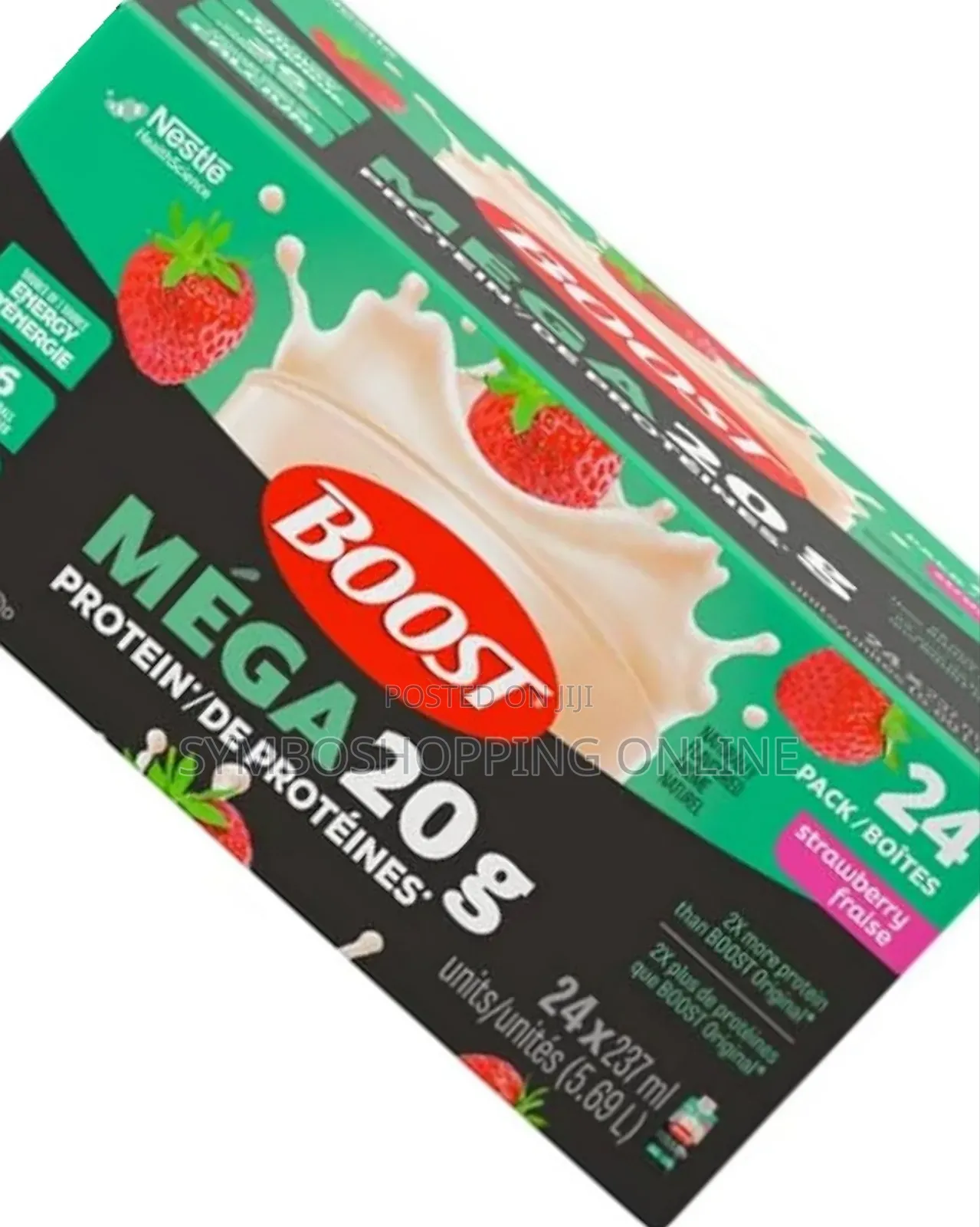 Boost Mega Meal Replacement, Strawberry, 24 X 237 Ml