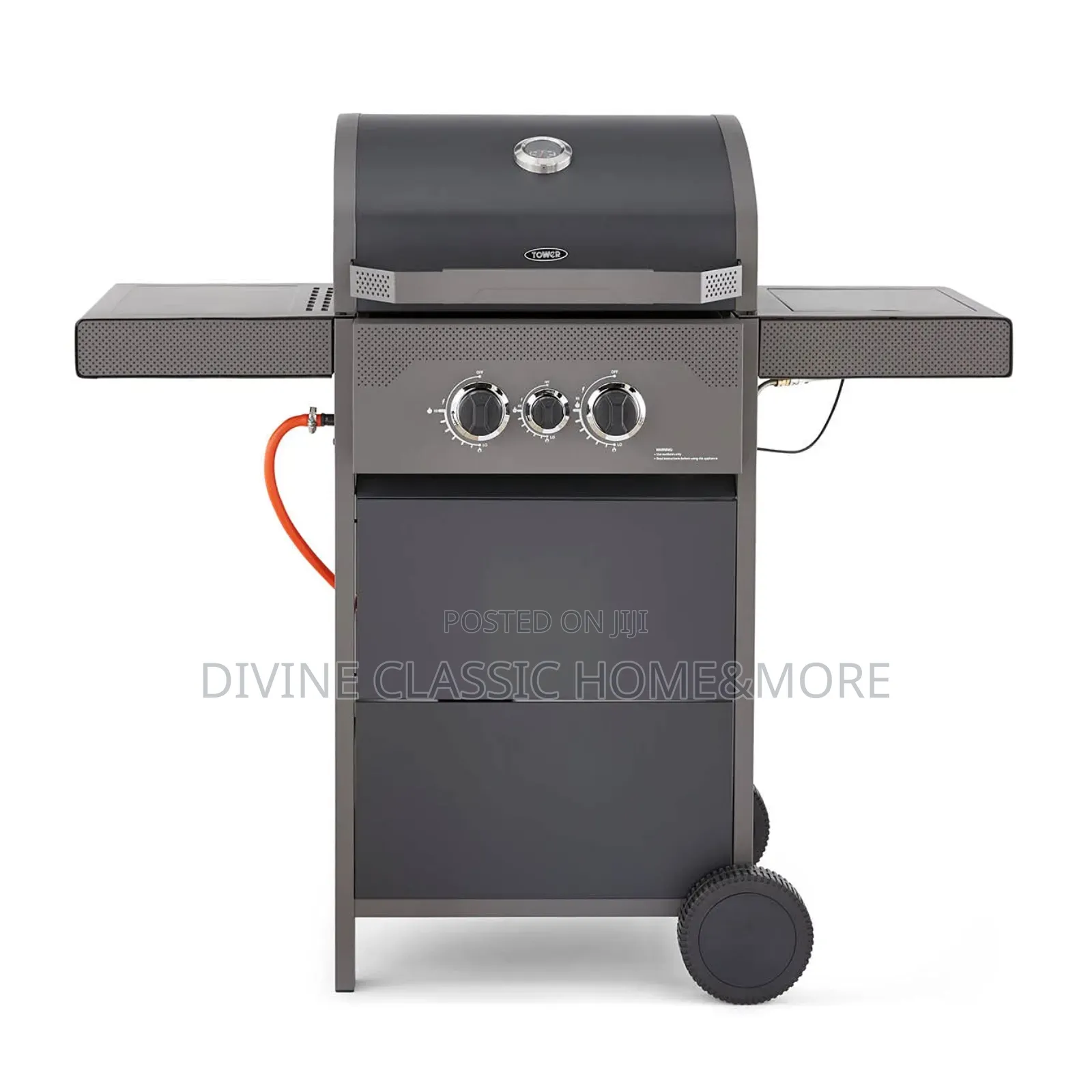 Tower Stealth 3 Burner 2+1 Gas Bbq, Including Side Burner