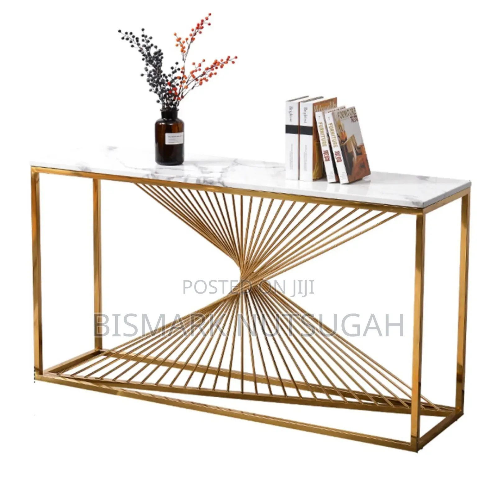 Mercedes-Benz Marble Top Console Table
