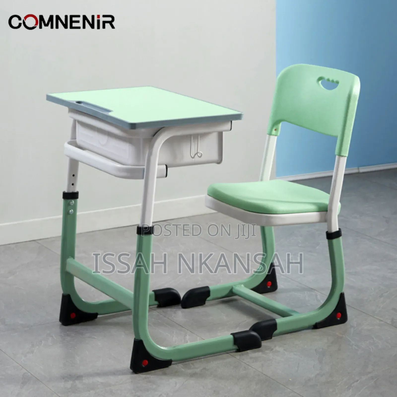 1 Seater School Desk and Chair