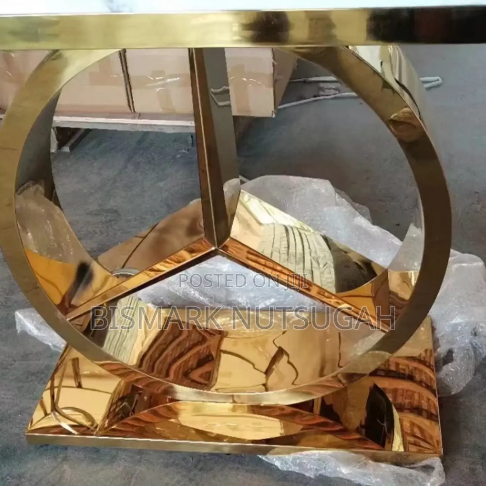 Mercedes-Benz Marble Top Console Table
