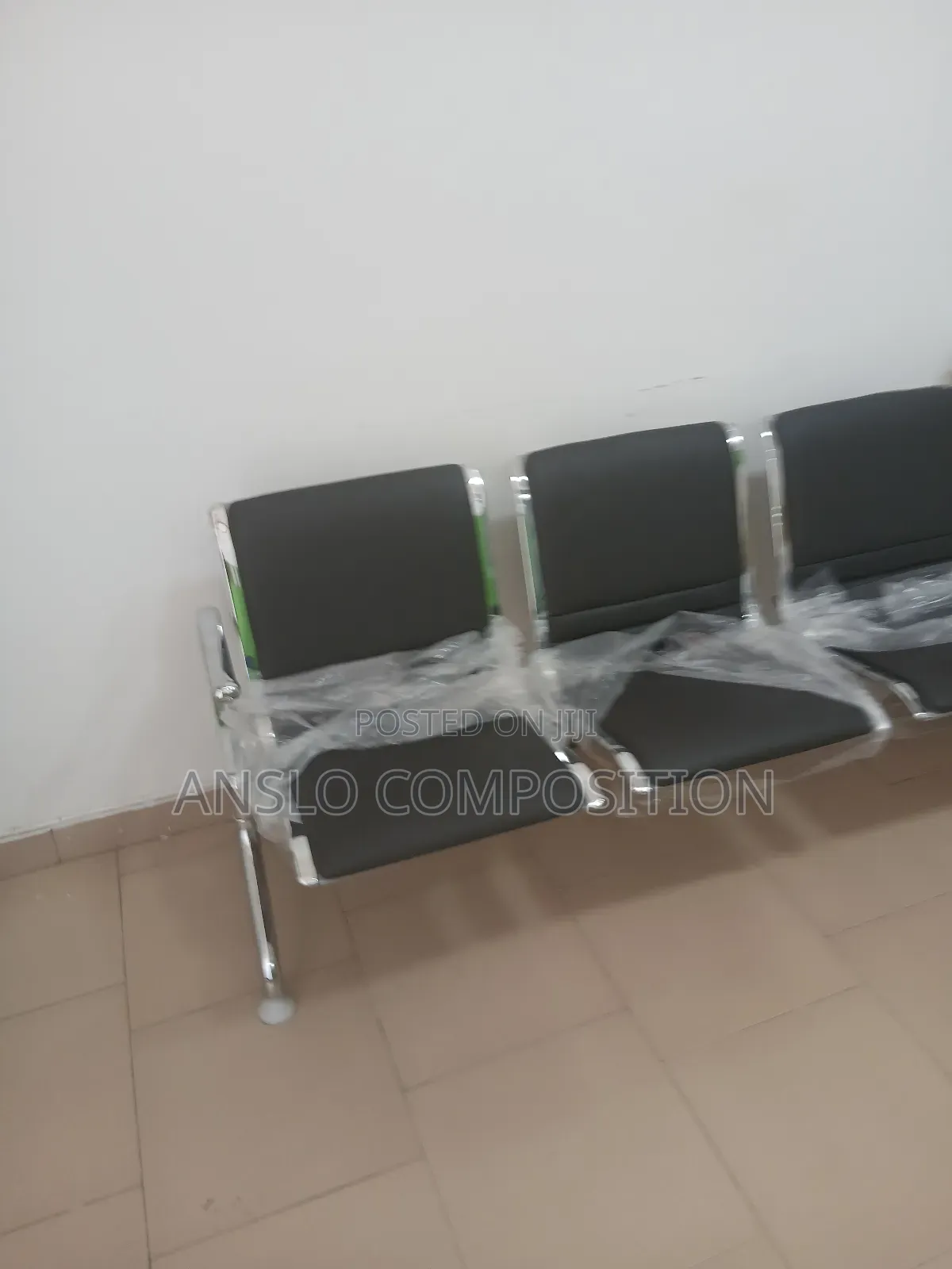 Black Waiting Bench