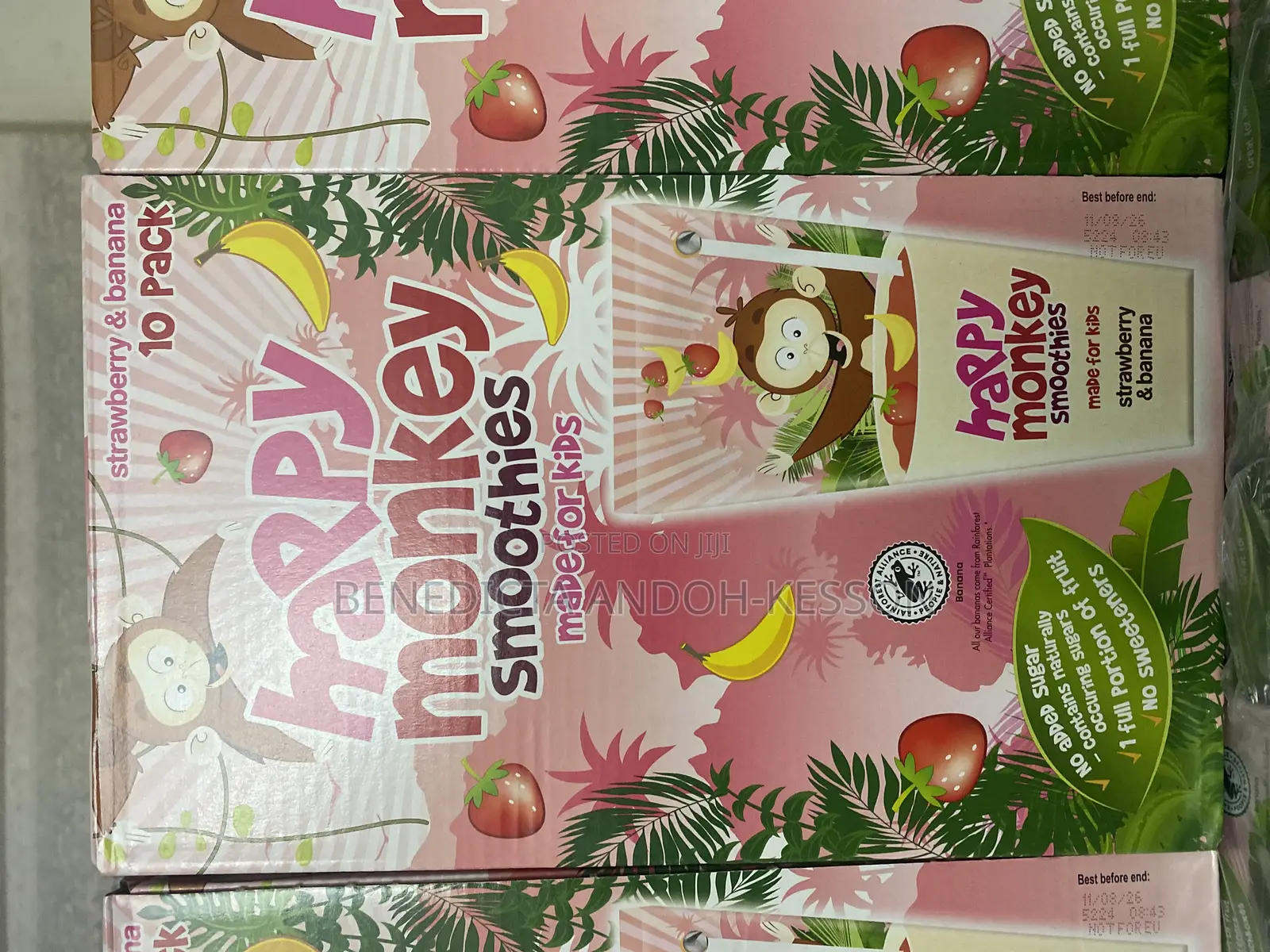 Happy Monkeys Strawberry and Banana Smoothie