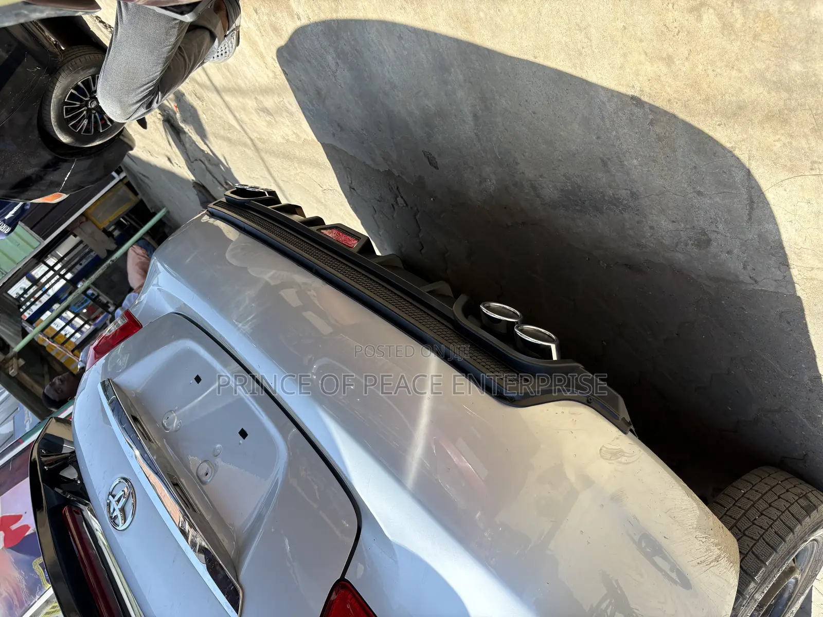 Toyota Yaris Long Boot or Short Boot Back Bumper Diffuser