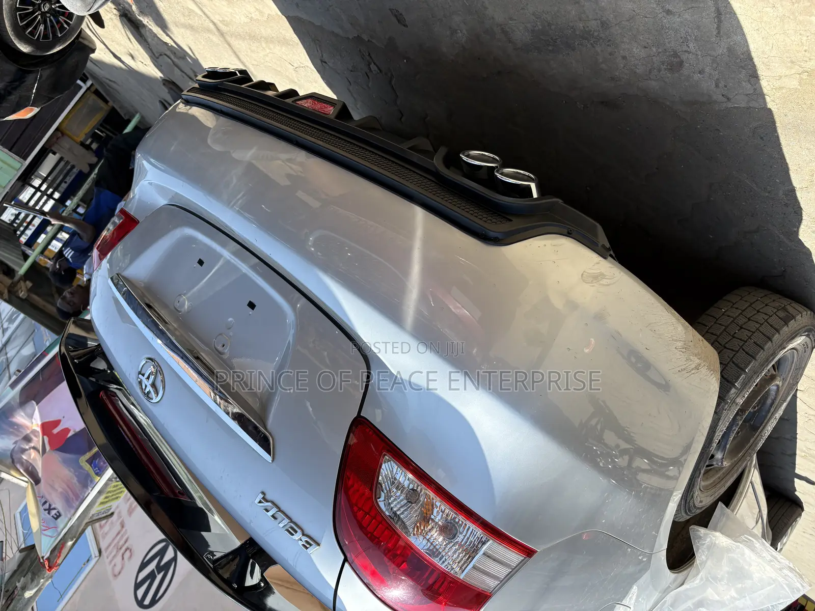 Toyota Yaris Long Boot or Short Boot Back Bumper Diffuser