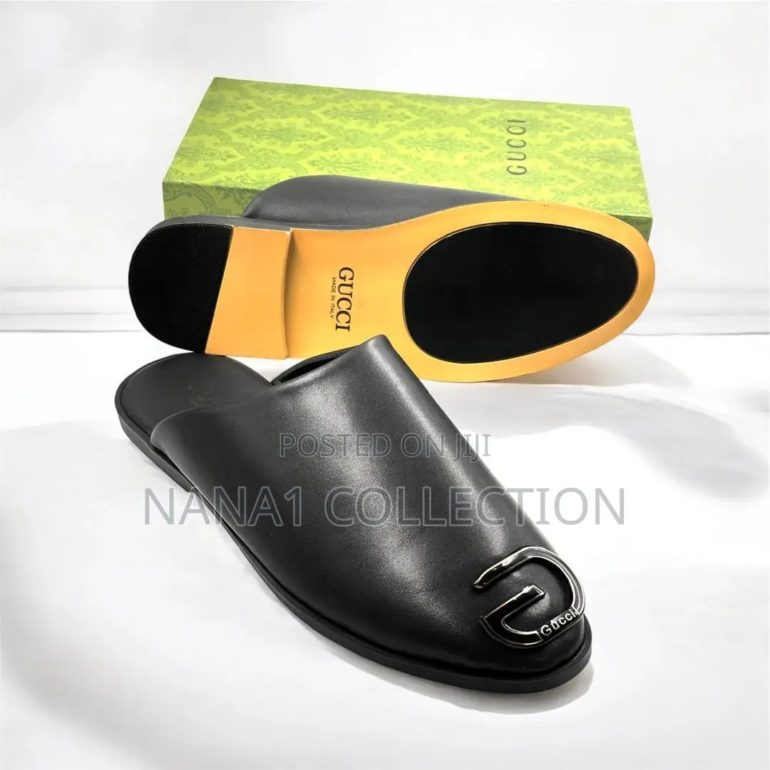 Men’S Gucci Half Shoes “All Black”