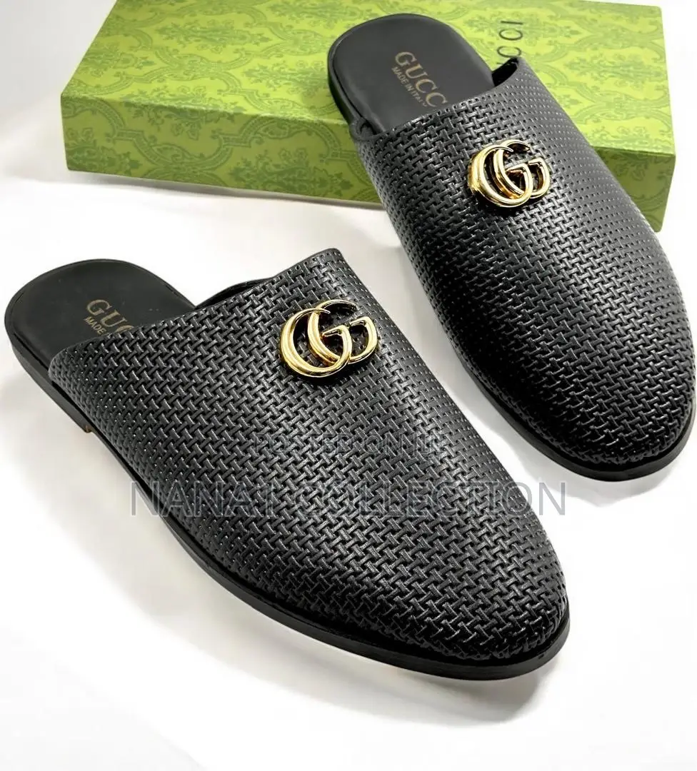 Men’S Gucci Half Shoes “All Black”