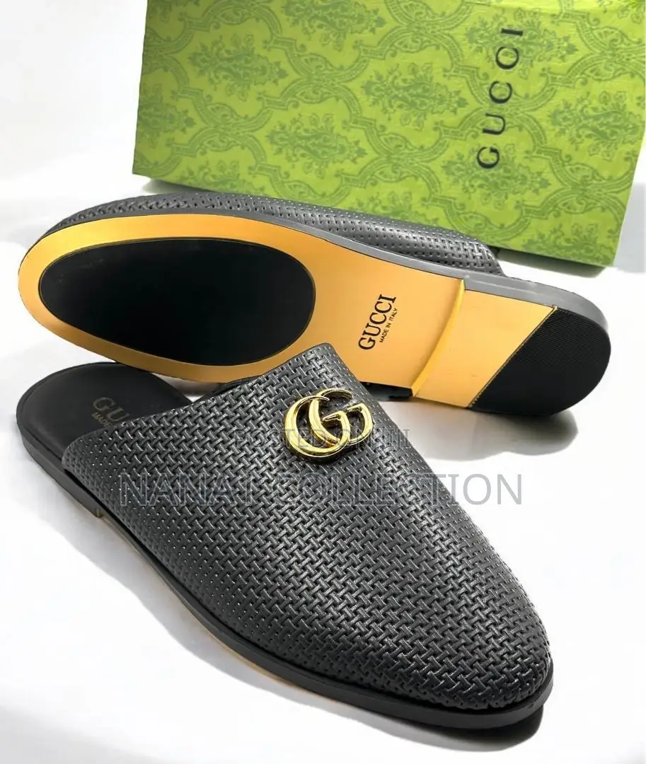Men’S Gucci Half Shoes “All Black”
