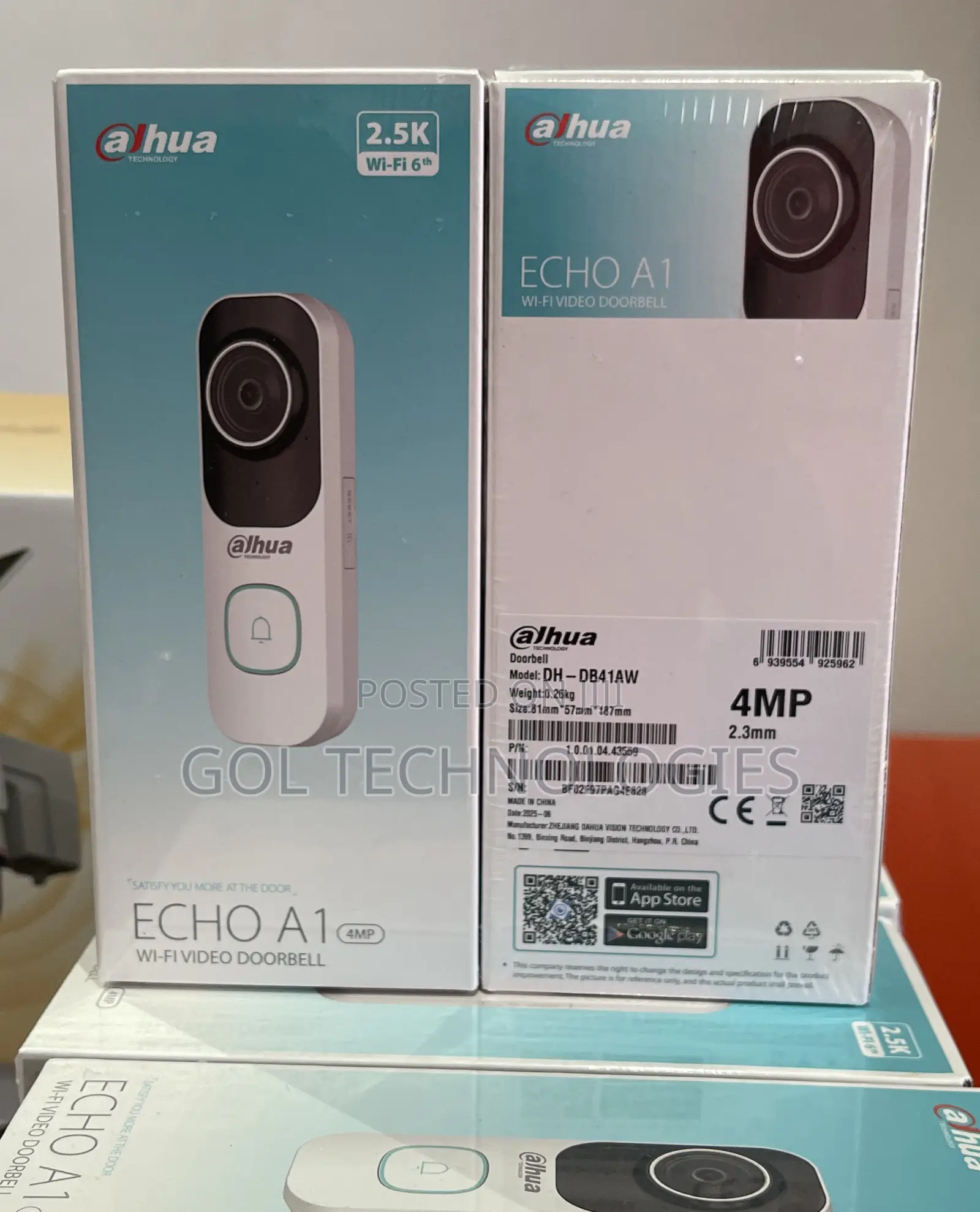 Dahua Echo A1 Db41aw 4mp Wifi Video Doorbell