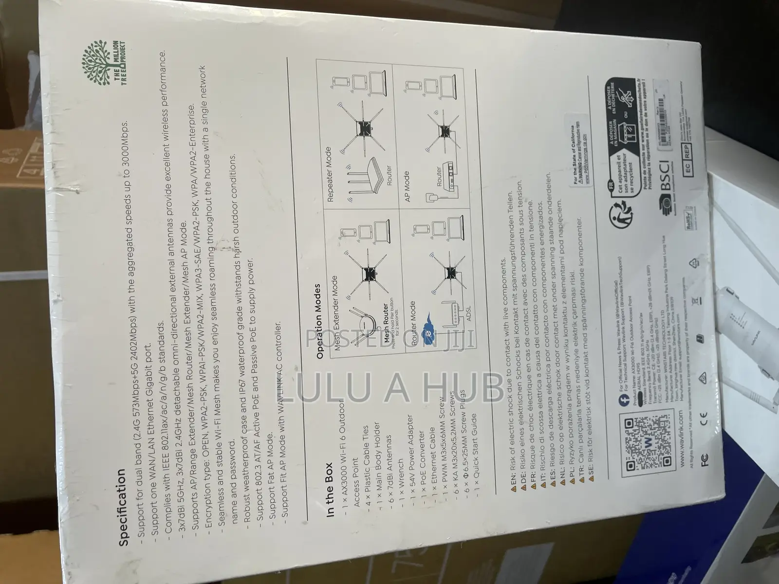 Wavlink Ax3000 Wifi 6 Outdoor Access Point