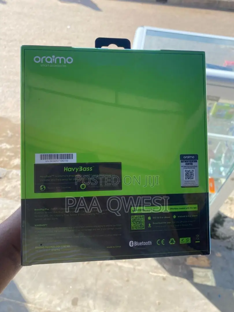 Oraimo Boompop Lite Bluetooth Headset – Long Playtime