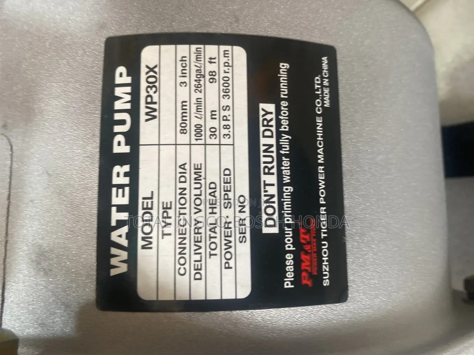 Water Pump Original Pm T Wb30x Water Pump