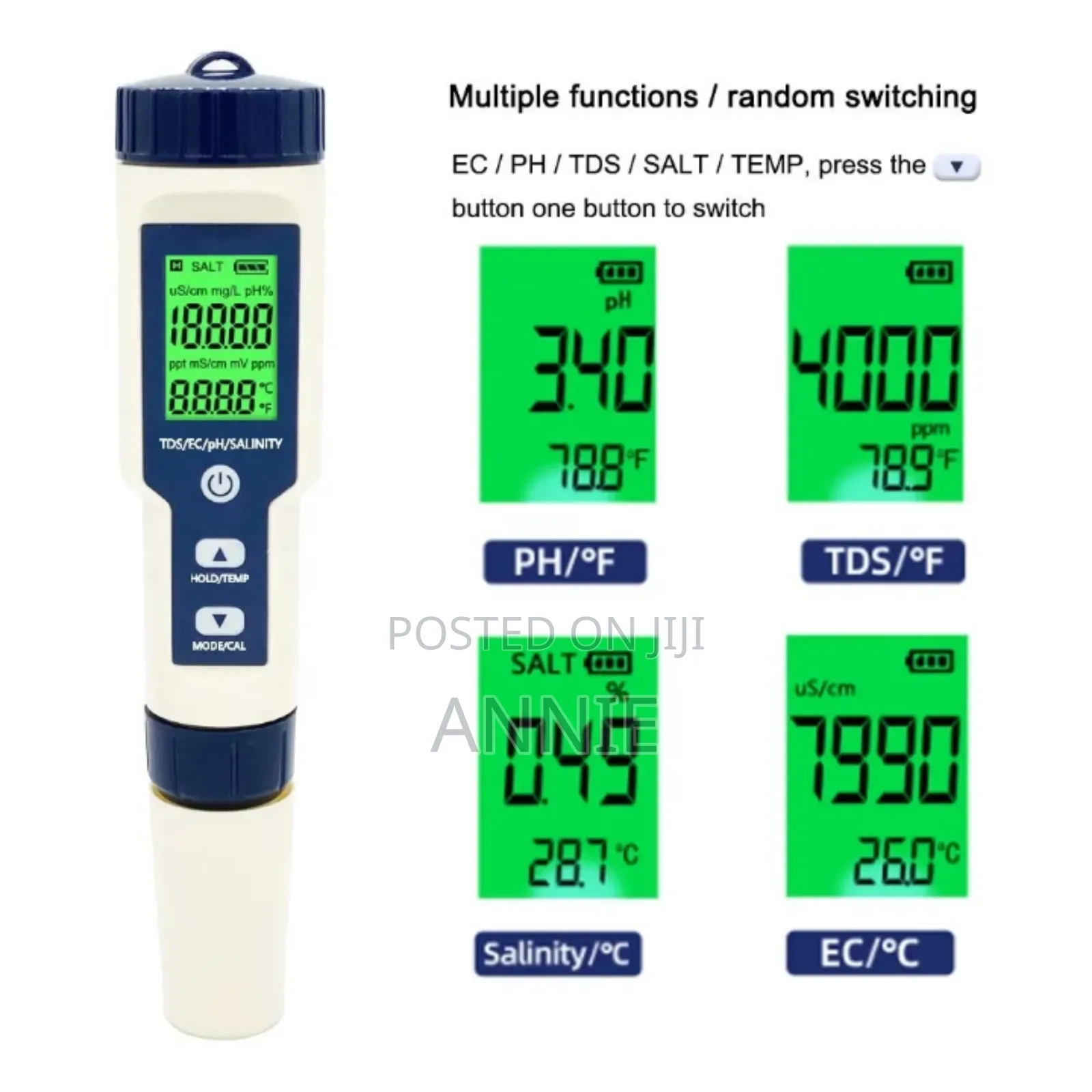 Ph/Salinity/TDS/Ec/Temp