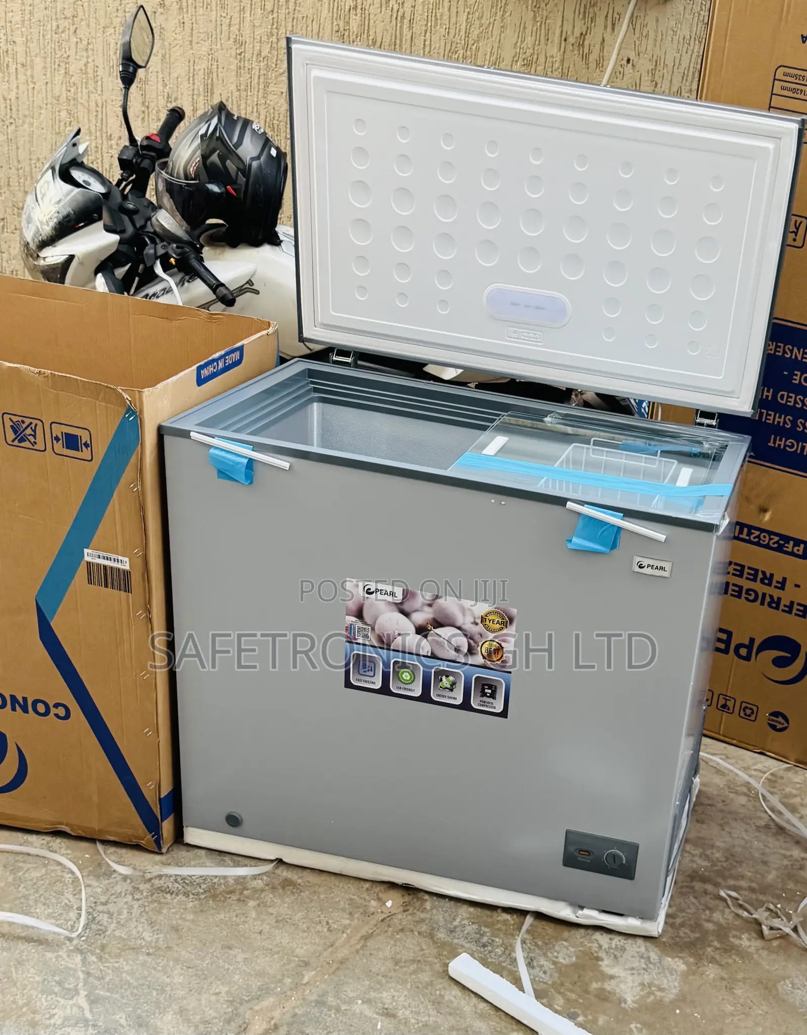Original (Silver) Pearl Electric 200 Liters PCF-2530-1a Freezer <<?